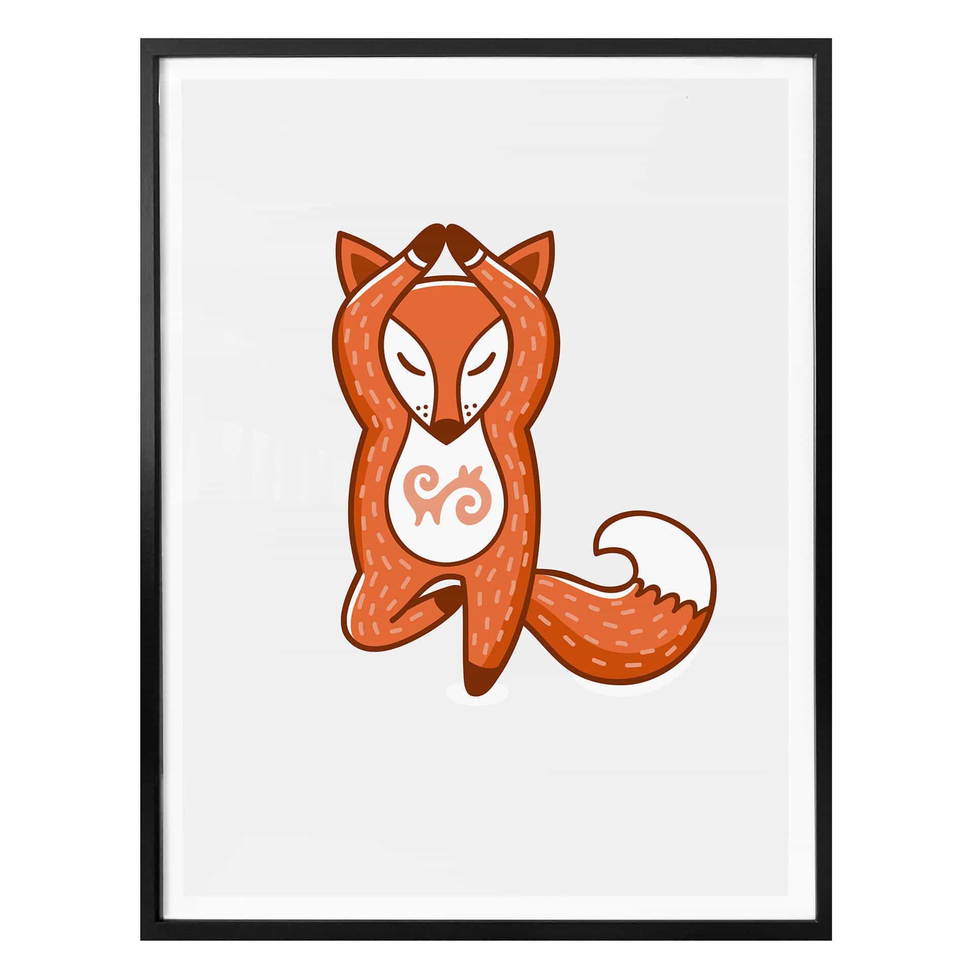 Affiche - Yoga-renard 04