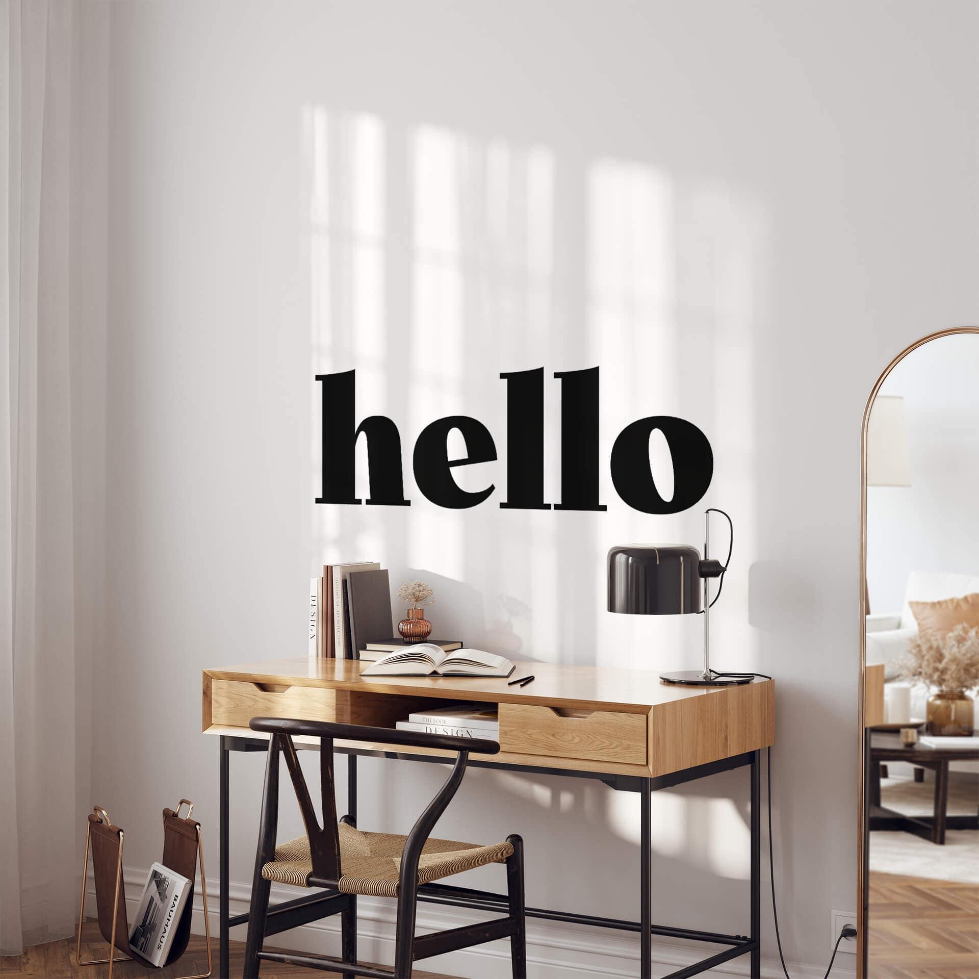 Wallsticker Hello