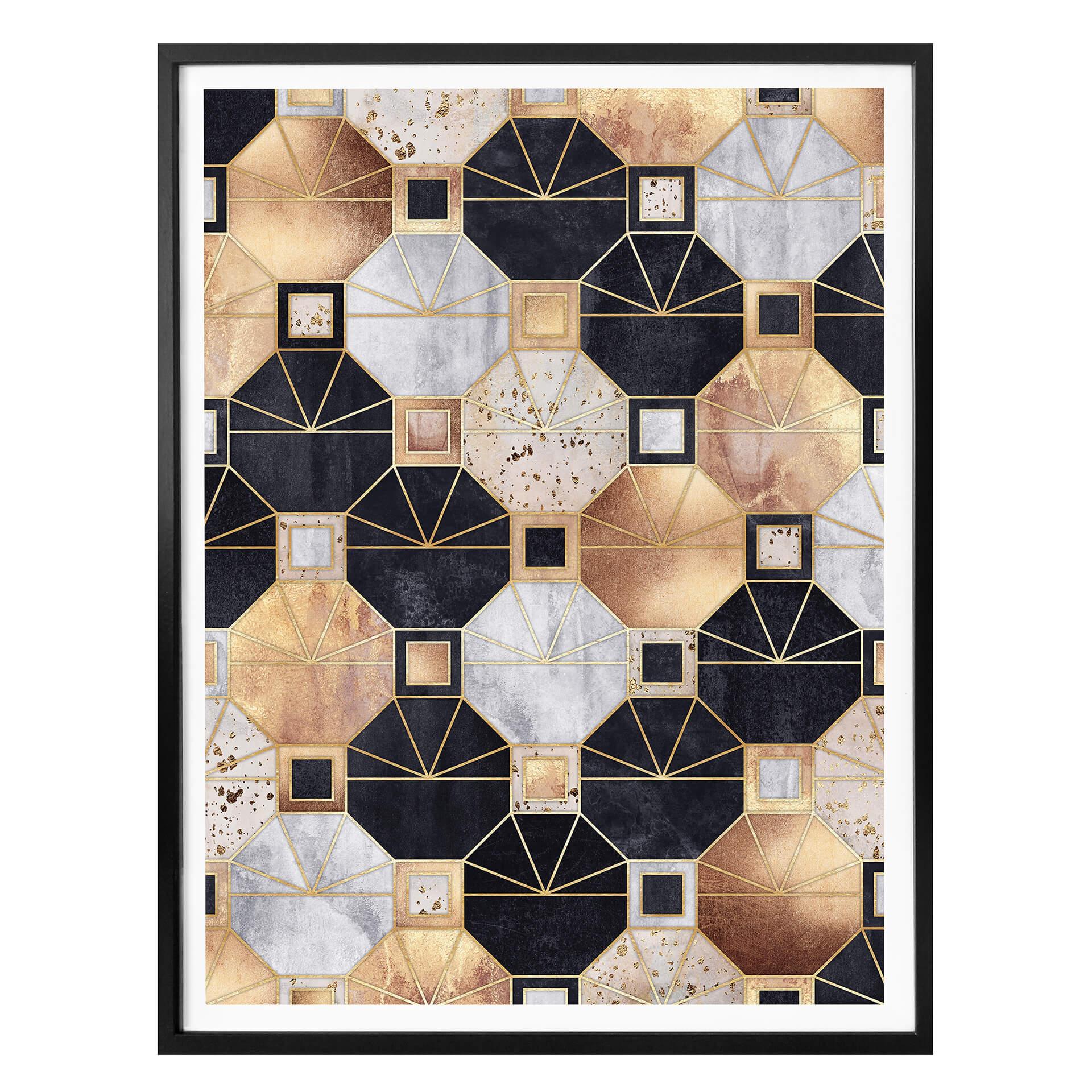 Frederiksson Plakat - Gold and Black