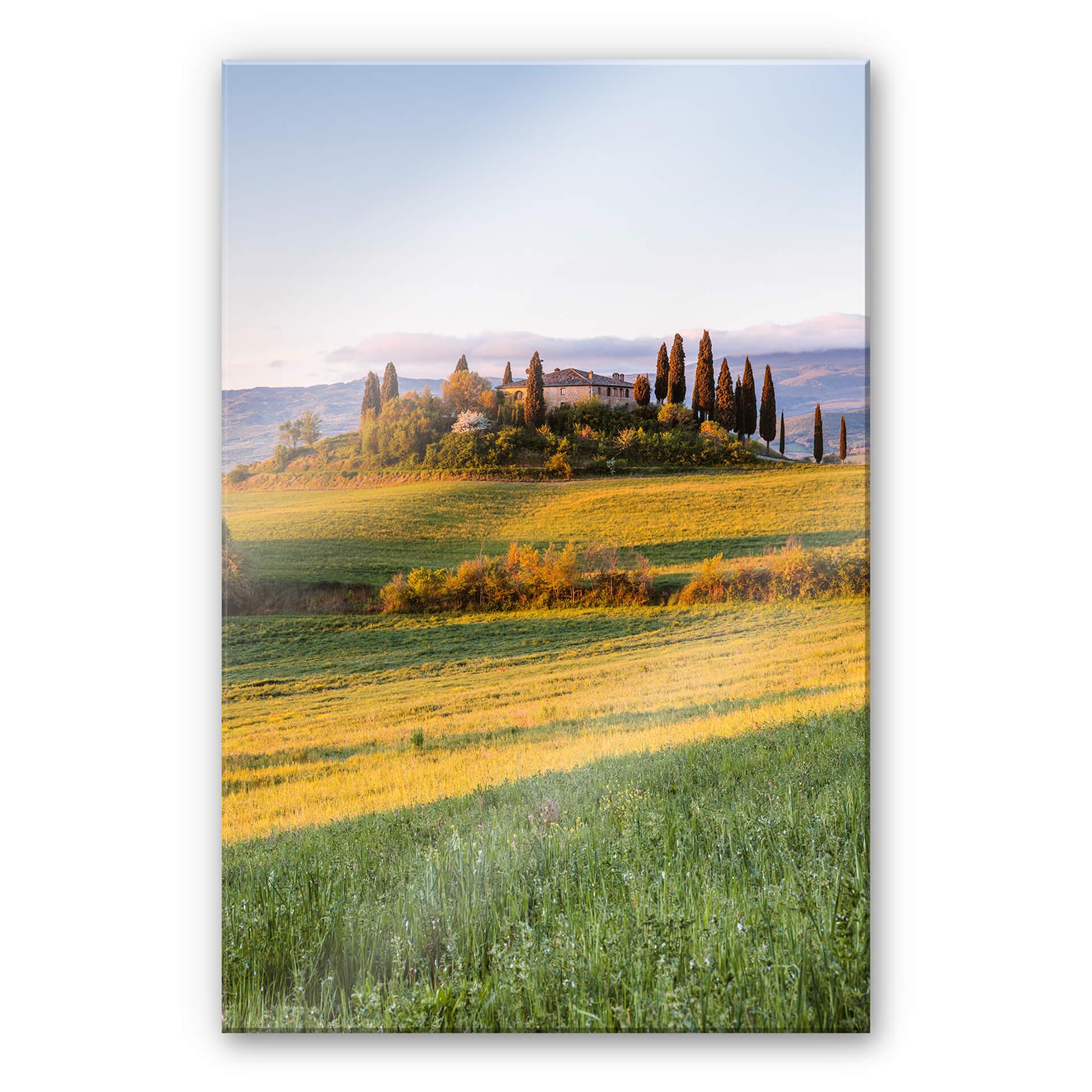 Akrylbillede Colombo - Solnedgang i Toscana