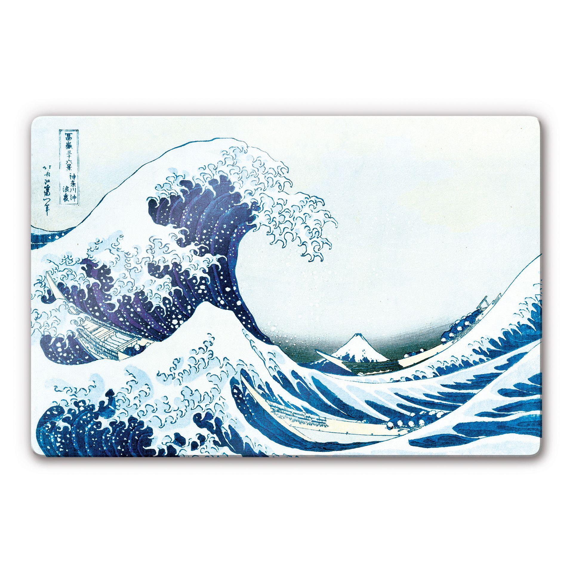 Tableau en verre - Hokusai - La Grande Vague de Kanagawa