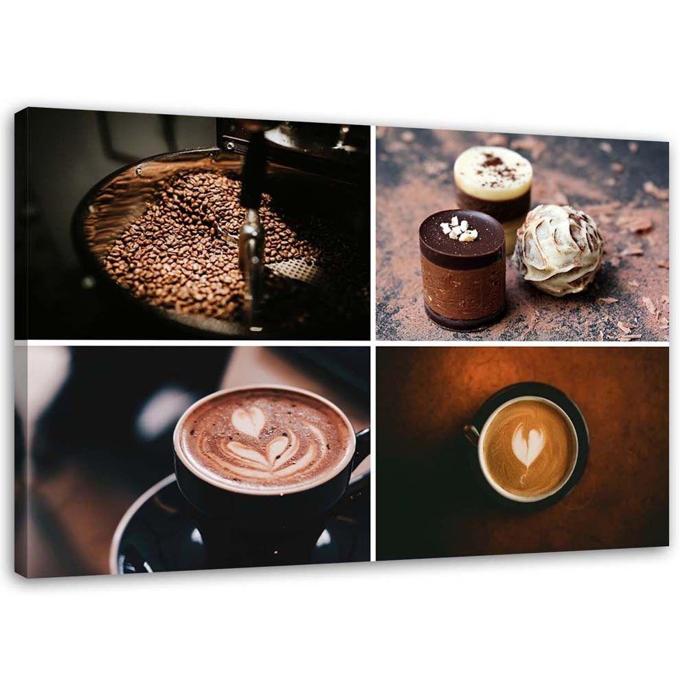 Canvasbillede, Kaffe og slik