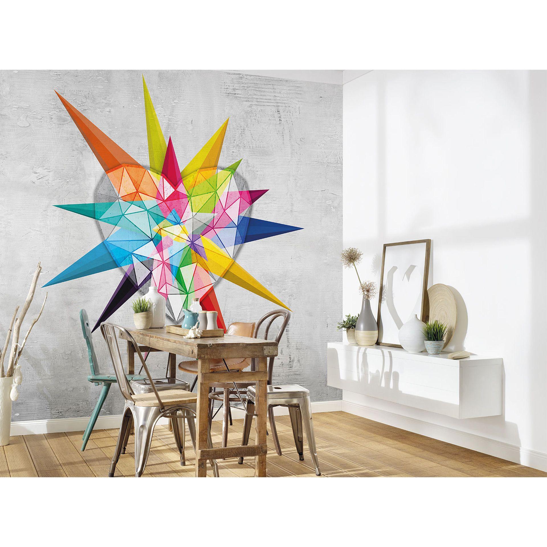 Architects Paper Papier peint photo Atelier 47 Heart Star effet 3d bleu, vert, turquoise