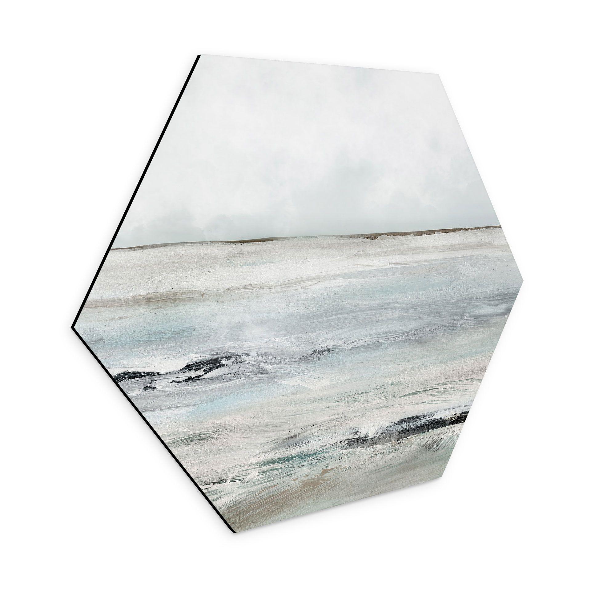Hexagon Dibond Bølger ved Sandy Bay - Hobday