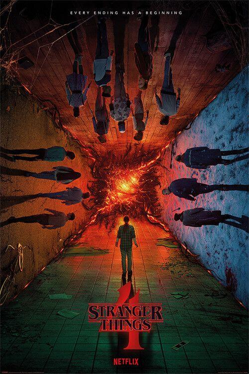 Poster, film poster Stranger Things: Season 4 - Every Ending Has A Beginning 61x91,5 cm