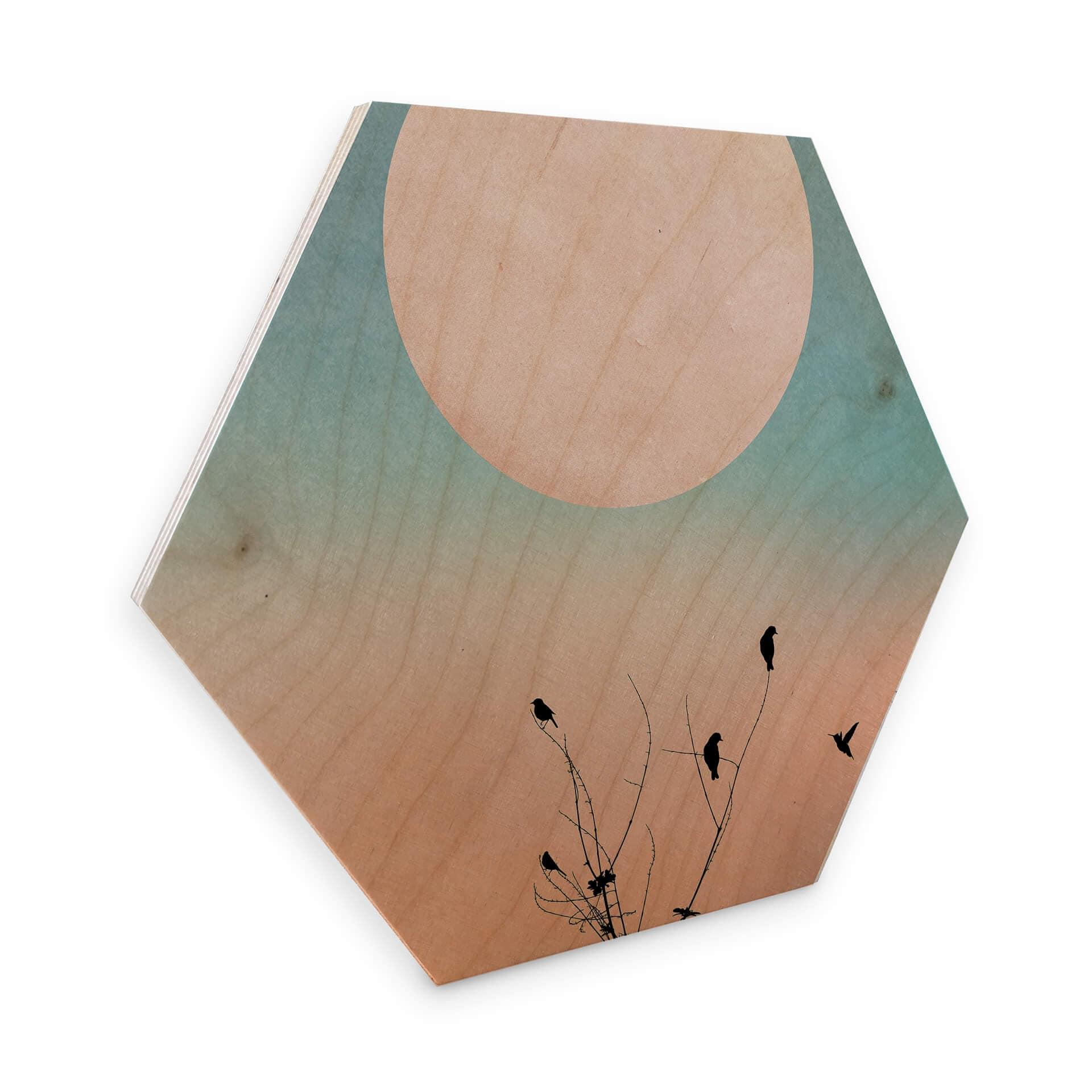 Hexagon hout - Kubistika - Warm Morning