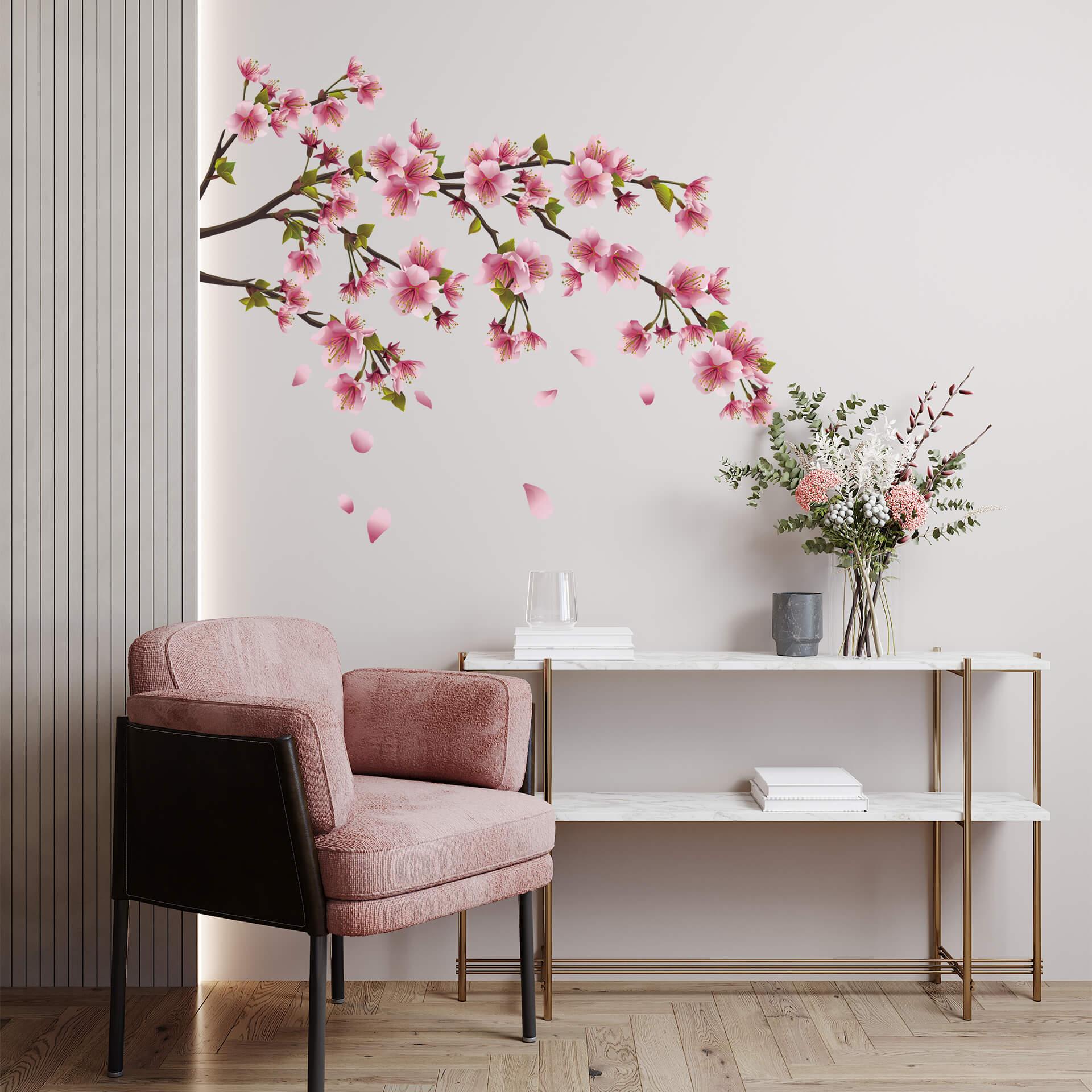 Gren Med Kirsebær Blomster