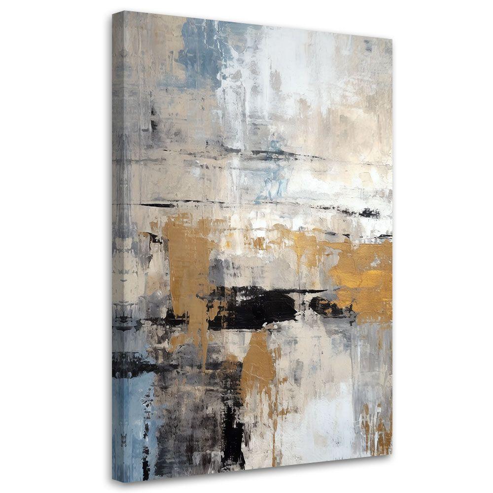 Canvasbillede, Gold Glamour Abstraction