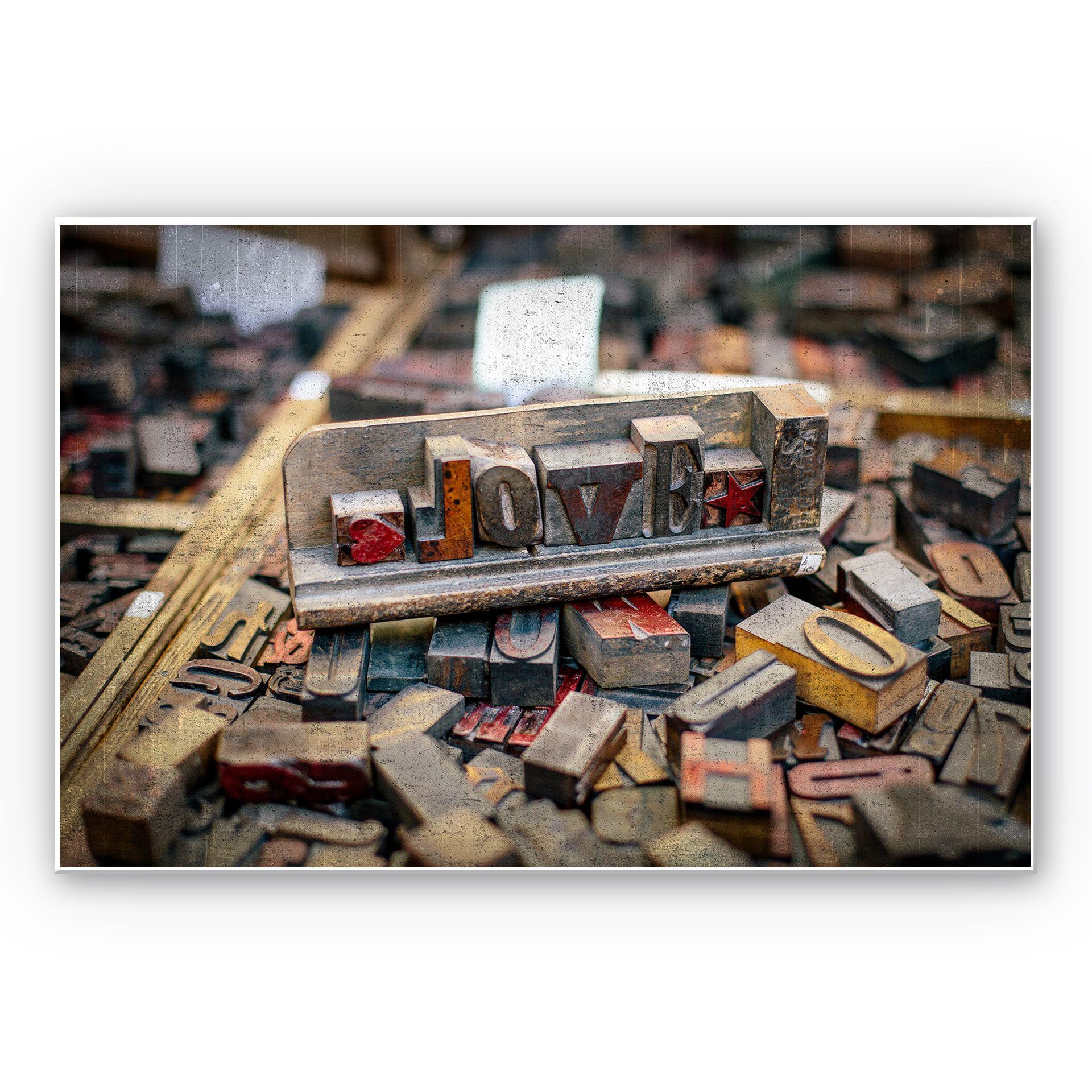 Wanddecoratie Letter Love