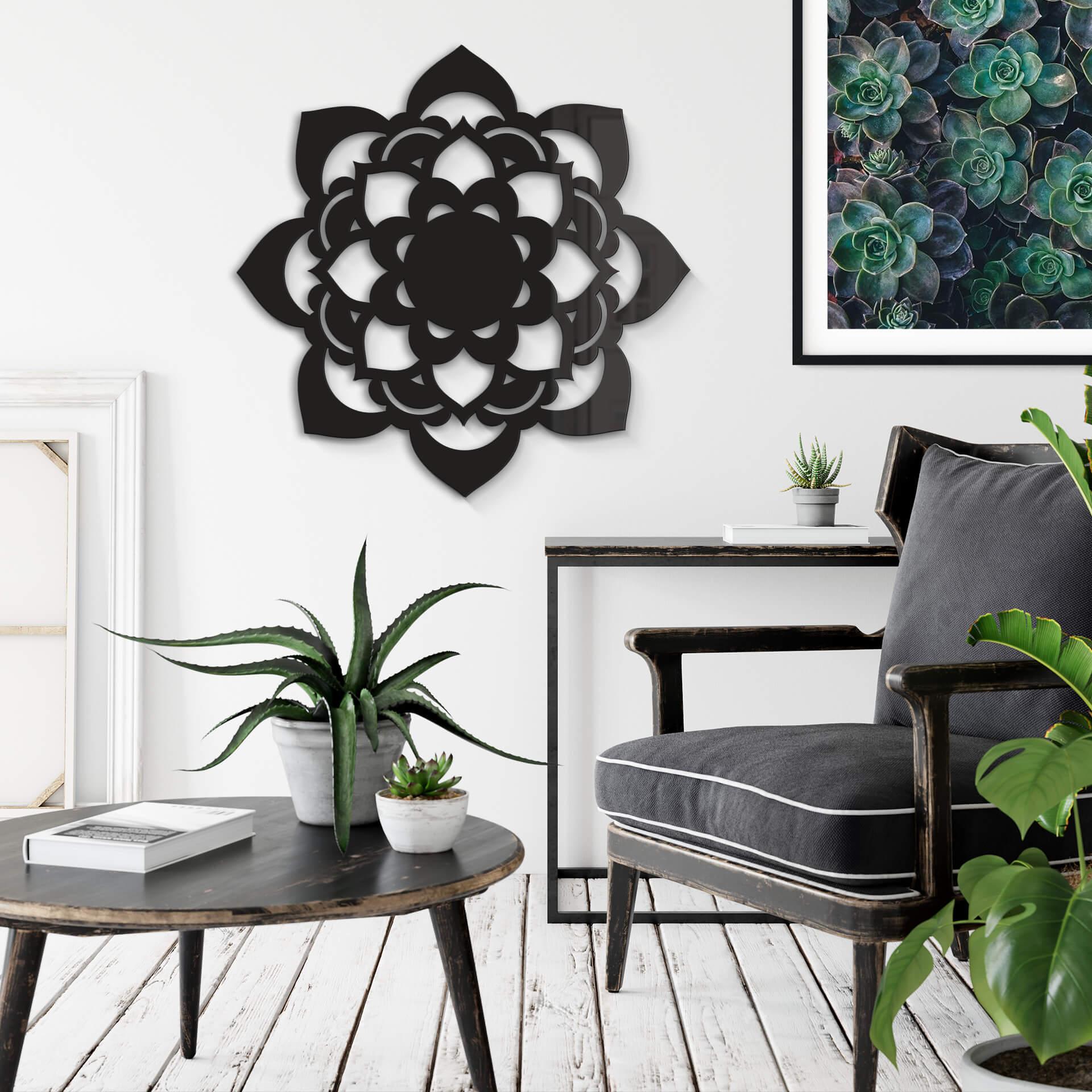 Decoración acrílica - Mandala Lotus