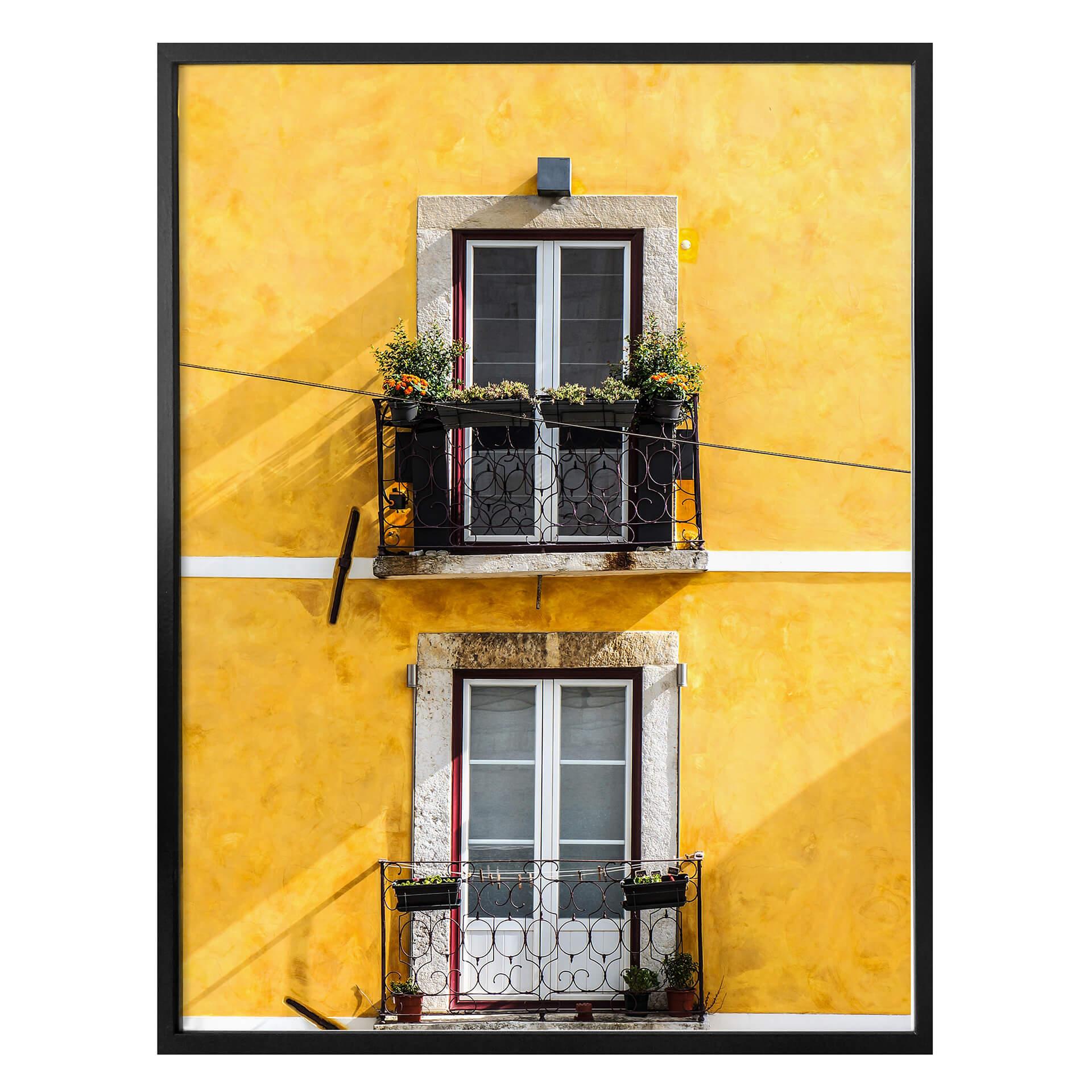 Póster - La fachada de la casa amarilla