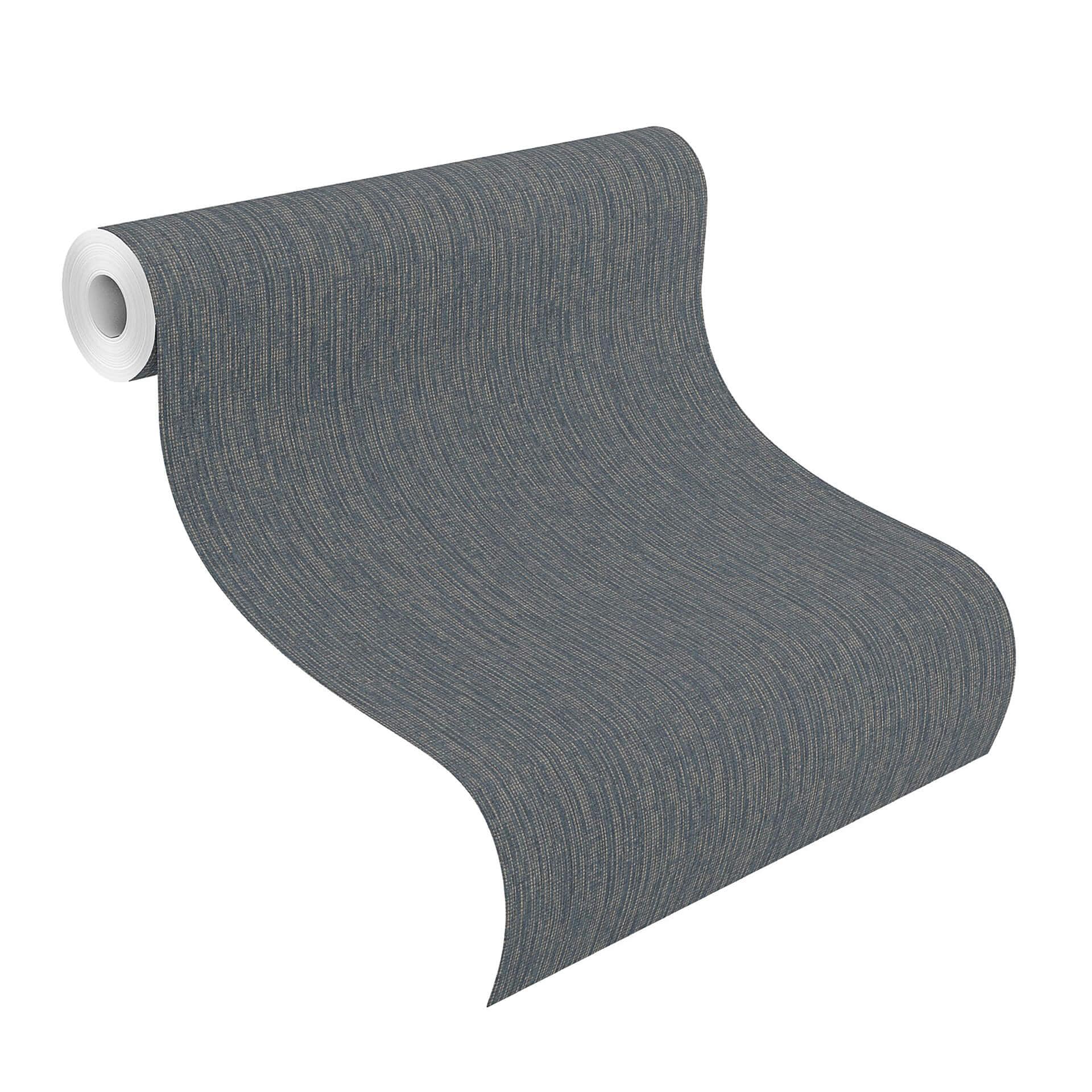 Rasch Papier peint intissé uni Florentine III bleu indigo