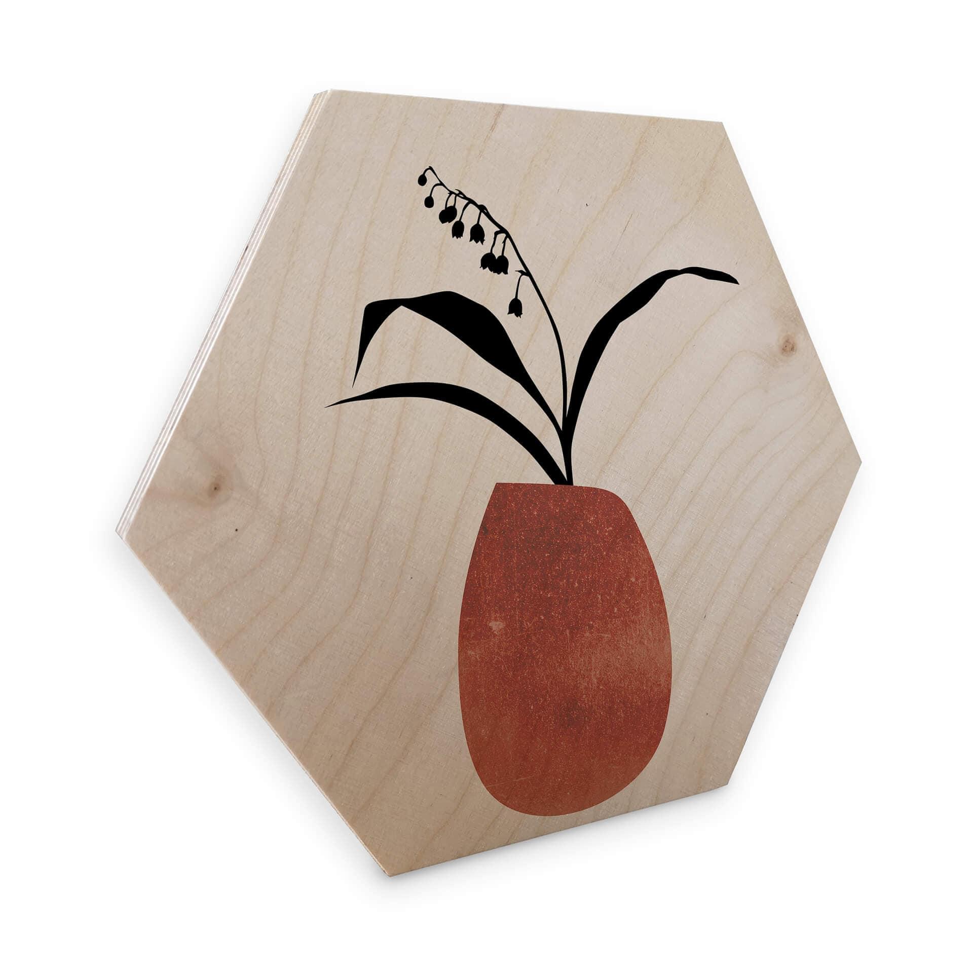 Hexagon Hout Kubistika - Blooming Winter