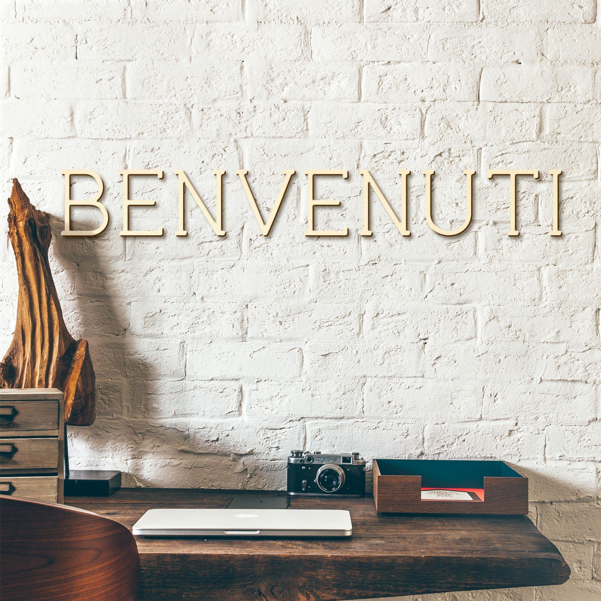 Lettres décoratives en bois placage peuplier - Benvenuti