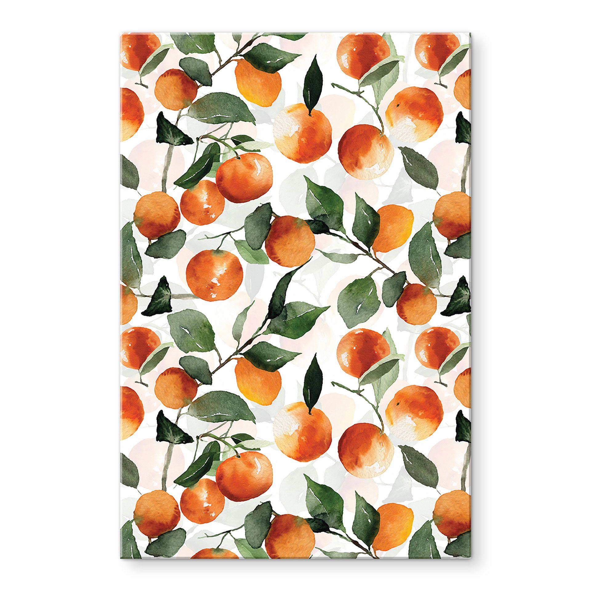 Akrylbillede Frugtagtige mandariner - UN Designs