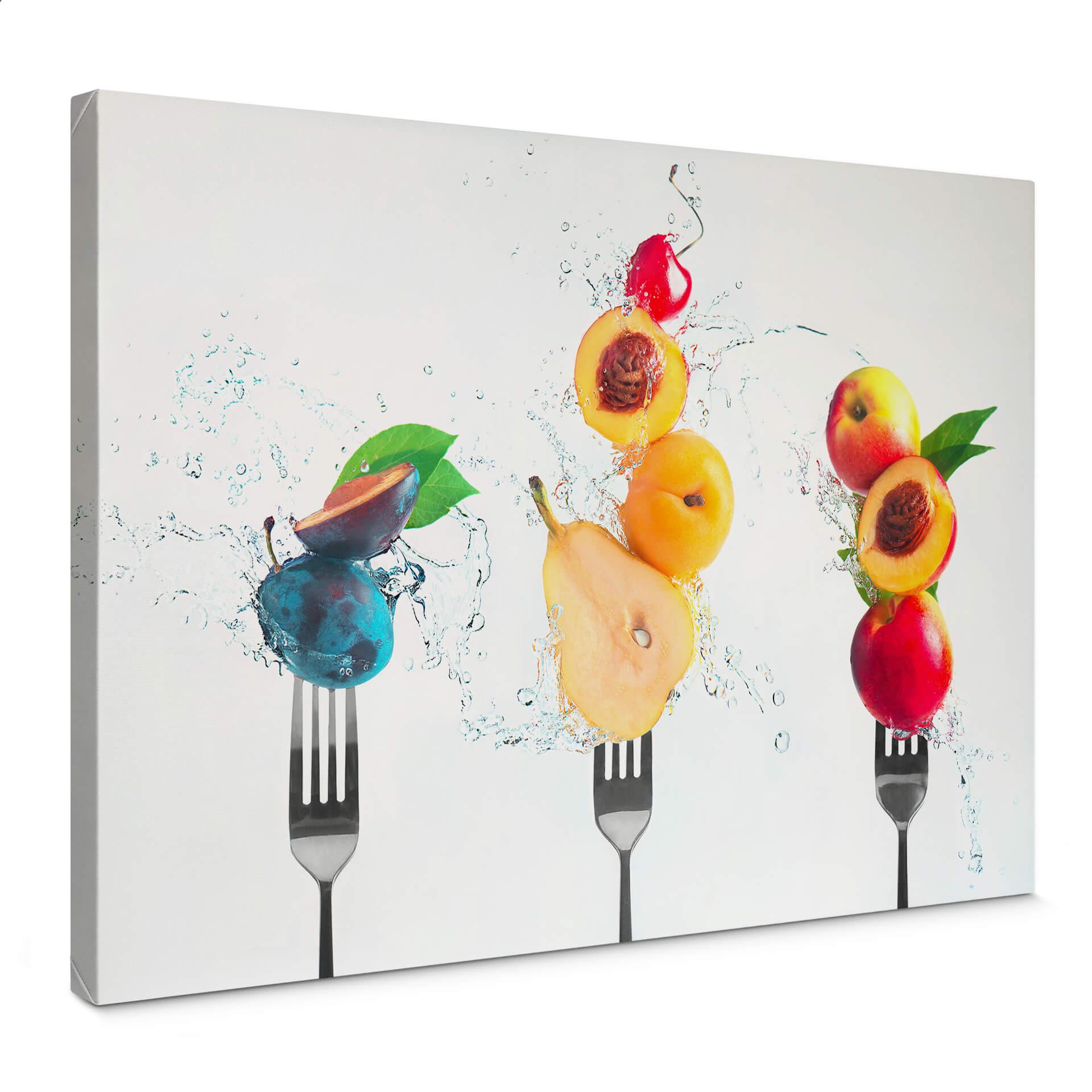 Lienzo Belenko - Salpicaduras de frutas 