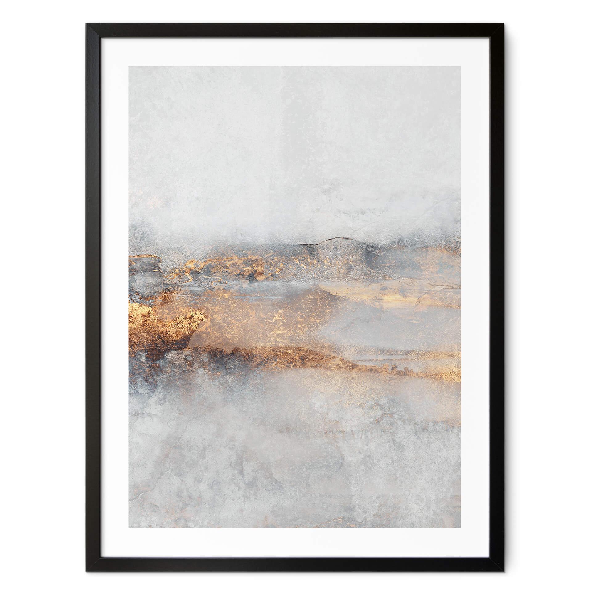 Póster Fredriksson - Un rastro dorado en la niebla