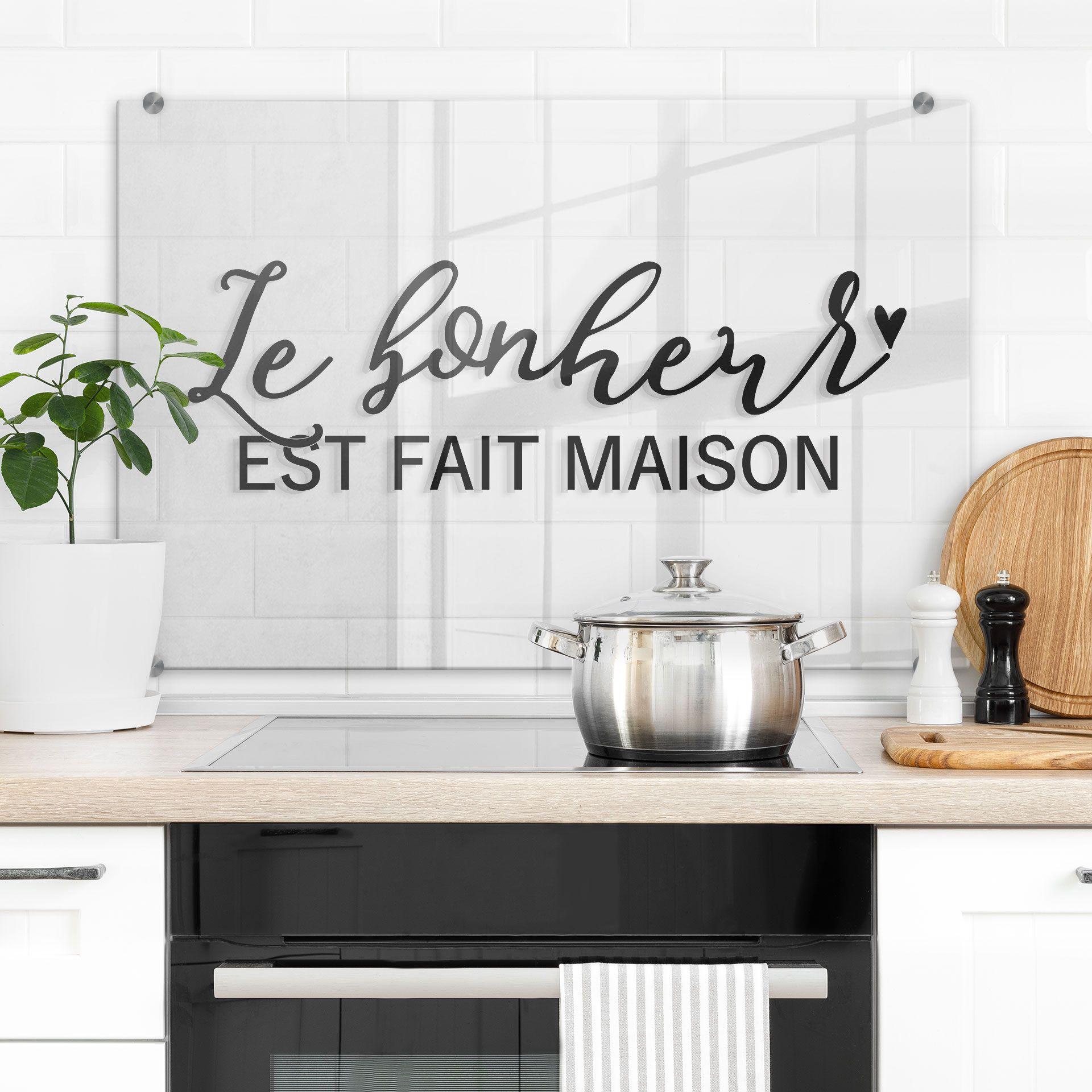 Stænkplade - Le bonheur est fait maison