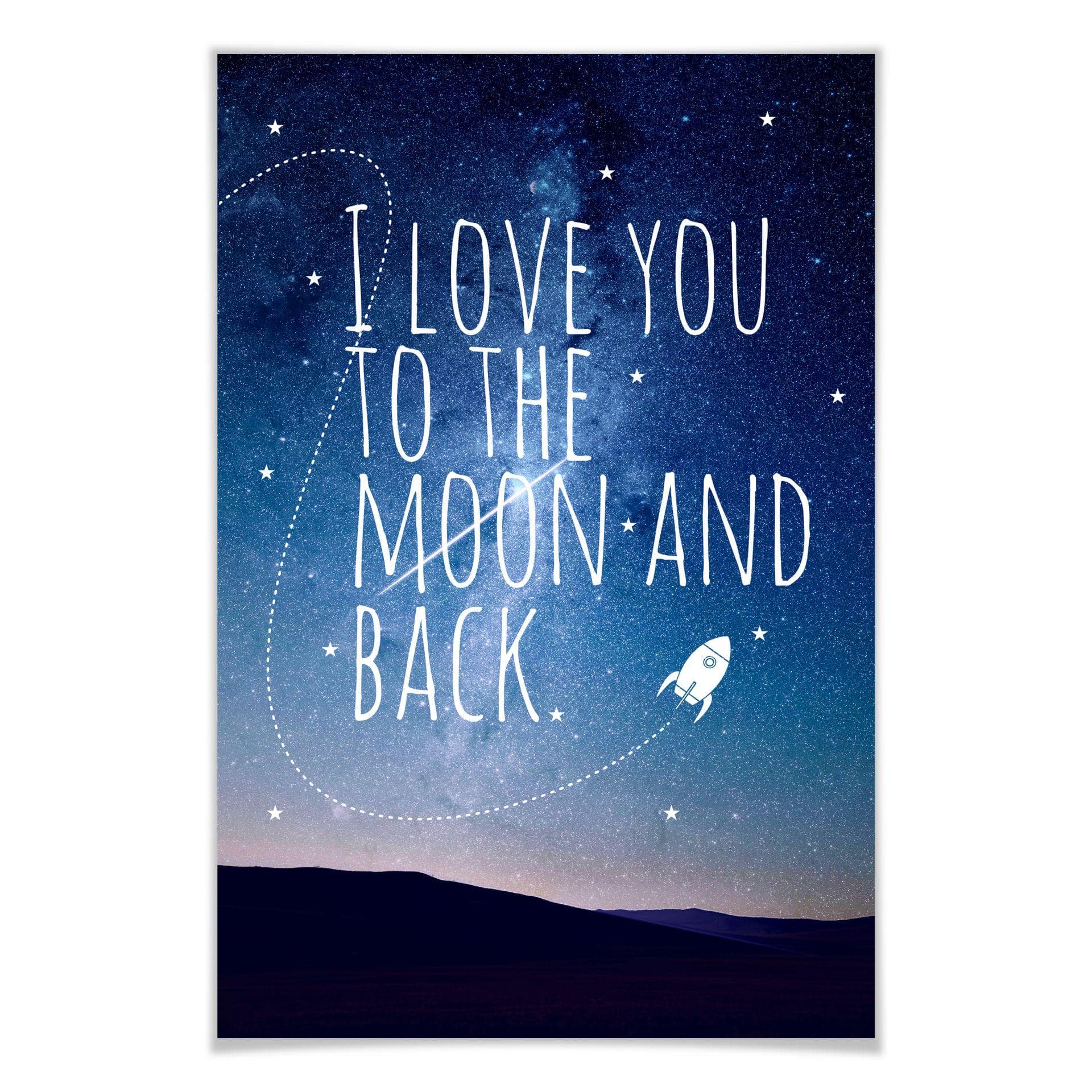 Poster - I love you to the Moon and back