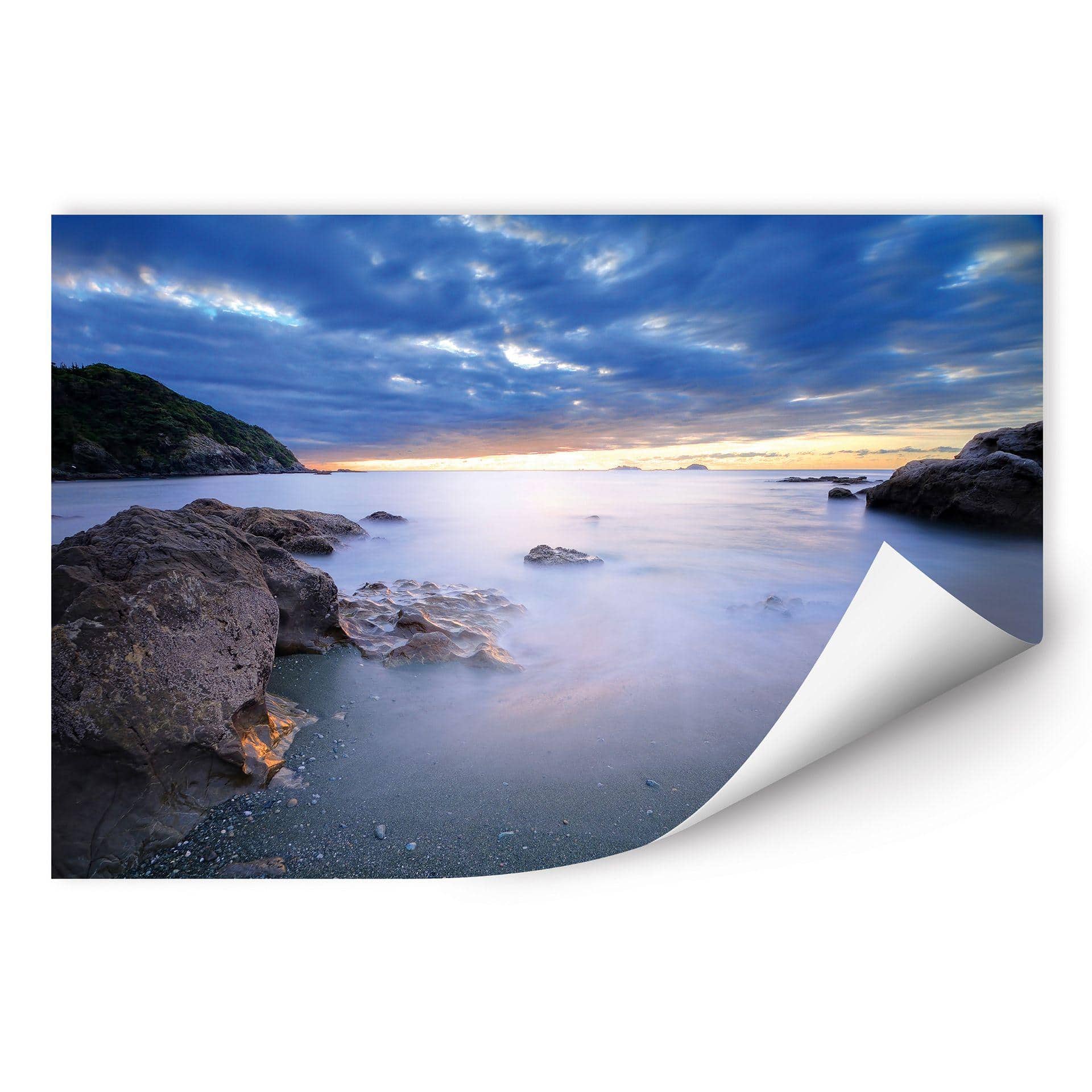 Poster autocollant - W - Baie