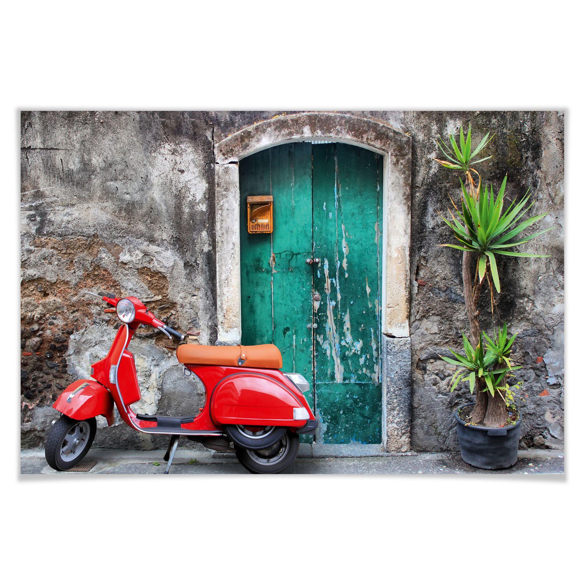 Poster - Red Scooter