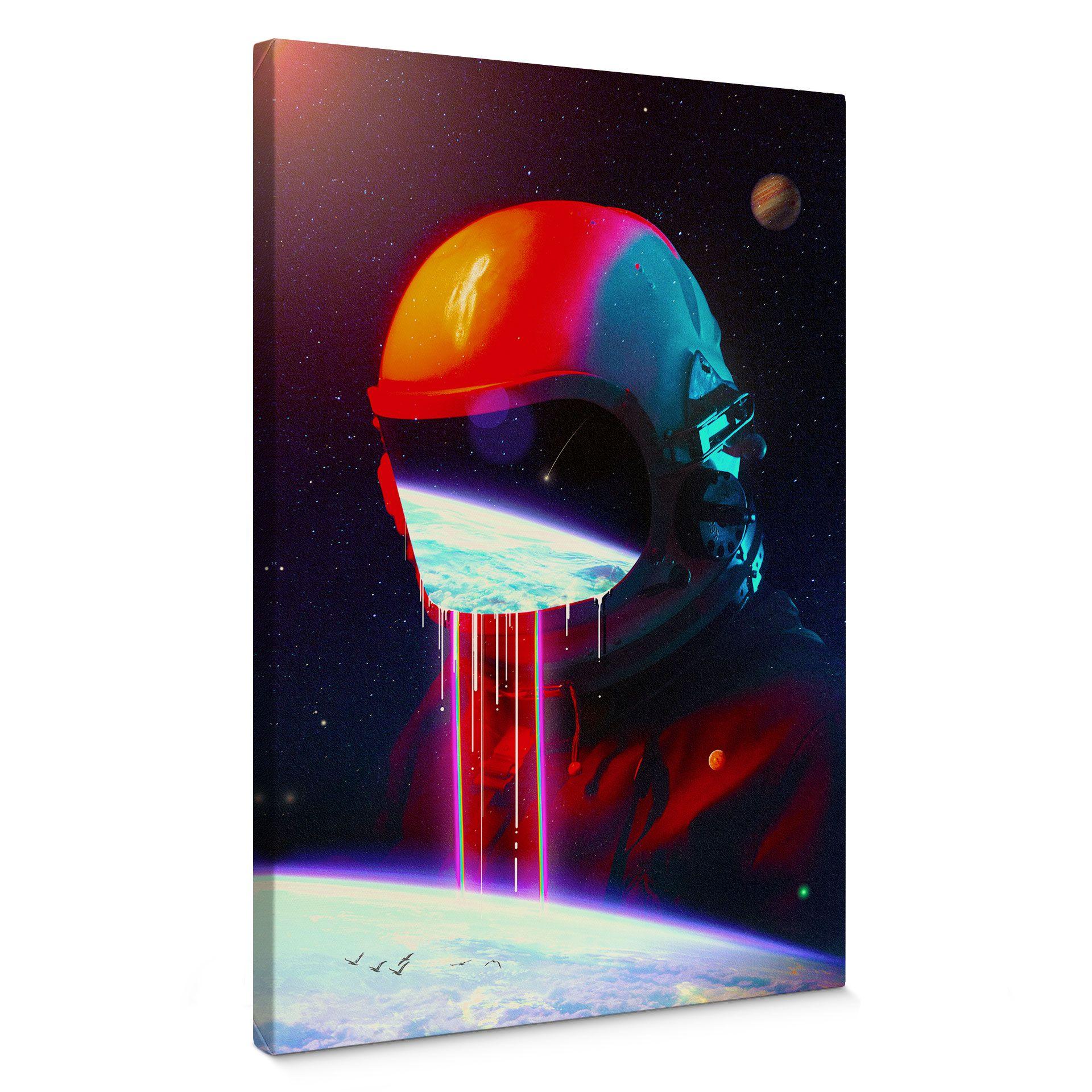 Lienzo astronauta con vista a la tierra - Nicebleed