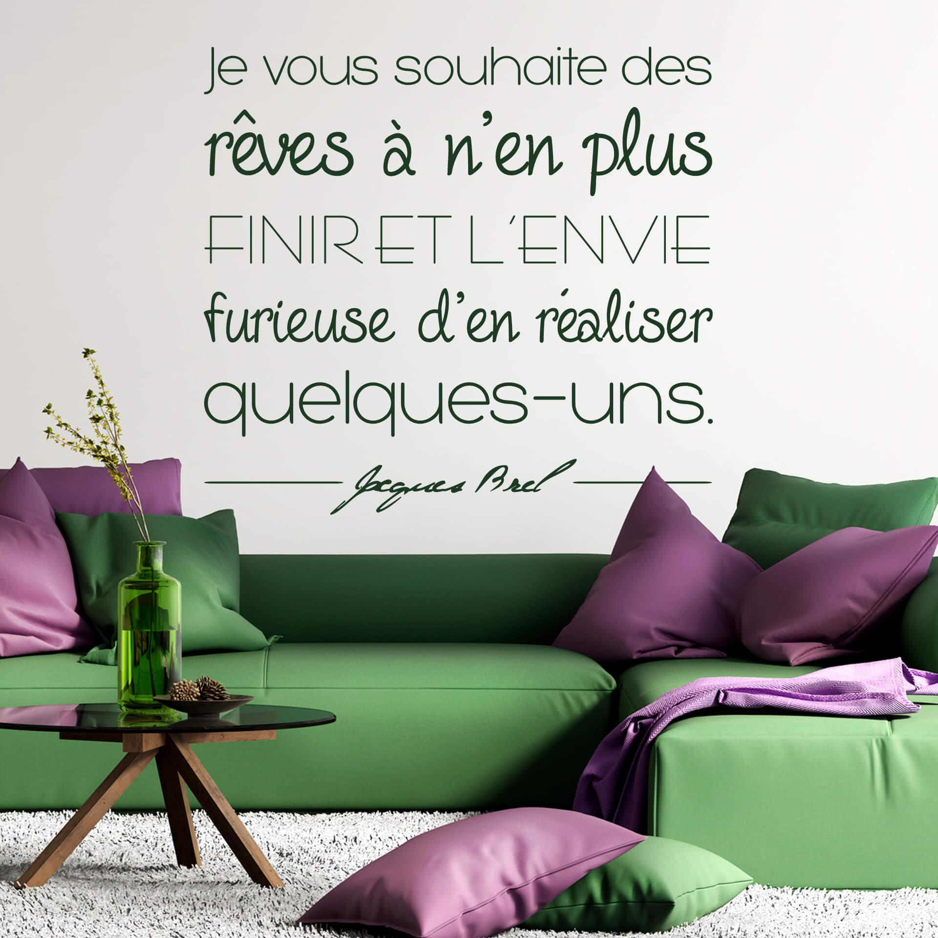 Muursticker Je vous Souhaite...