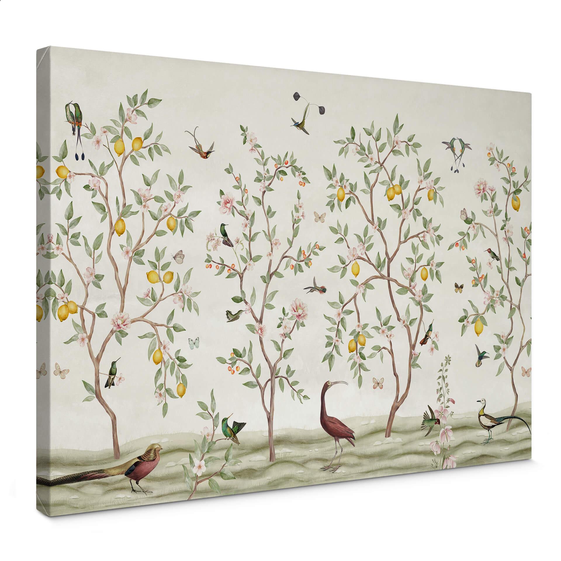Lienzo Sir Edward - Limonero Chinoiserie