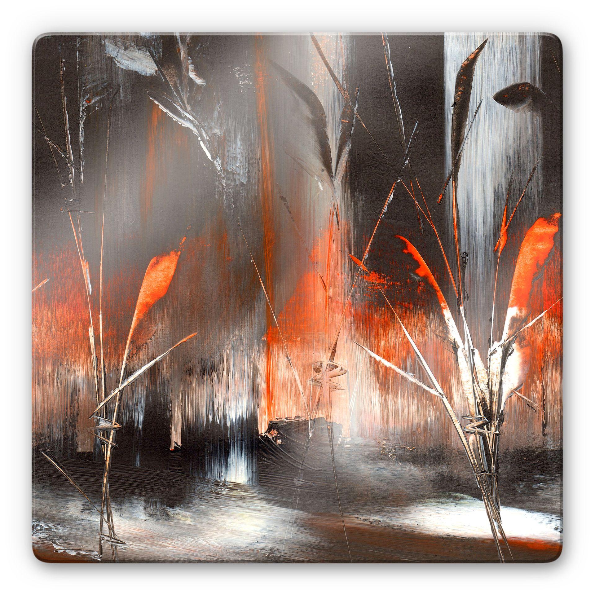 Tableau en verre - Niksic - Feu et cendres