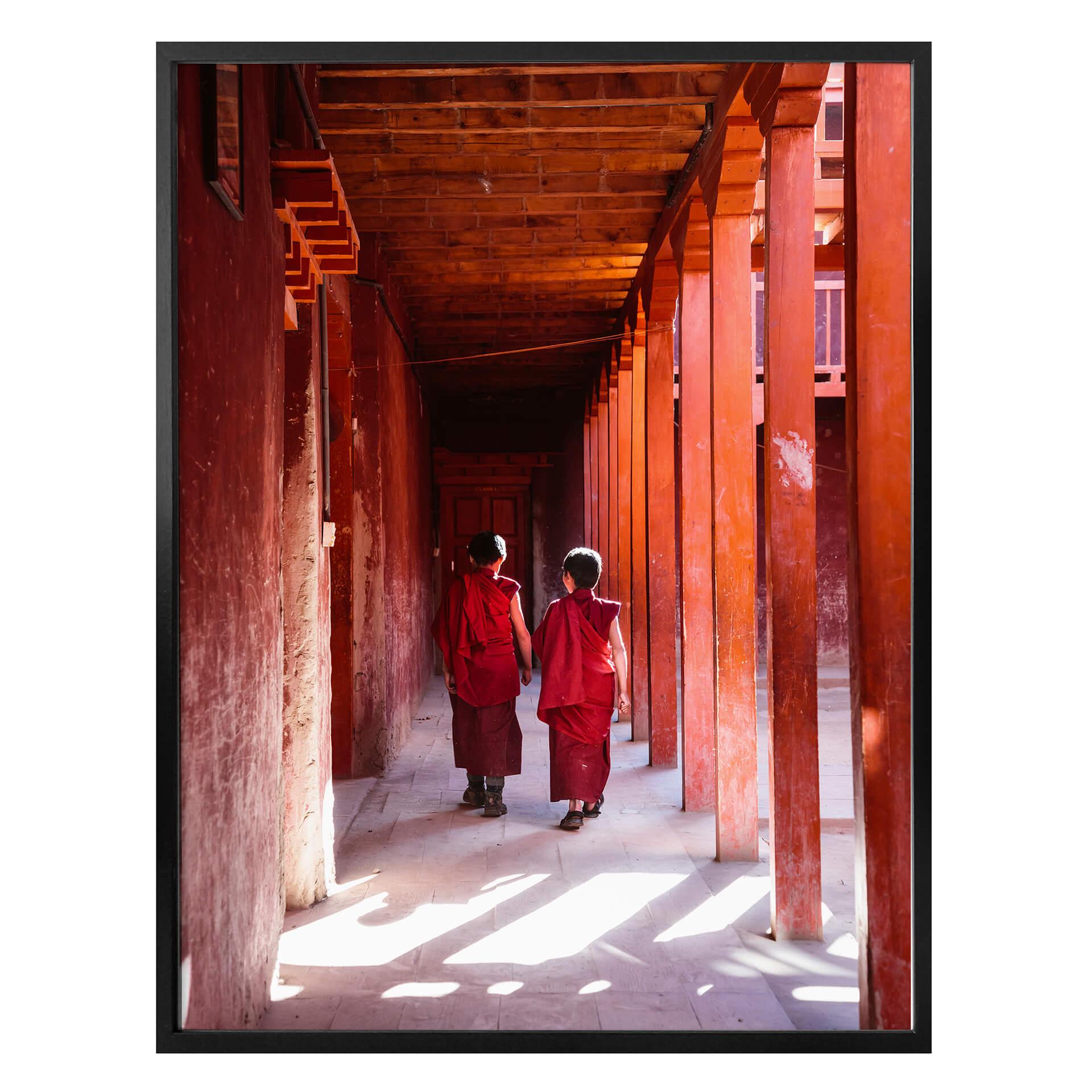 Póster Colombo - Monjes en Nepal