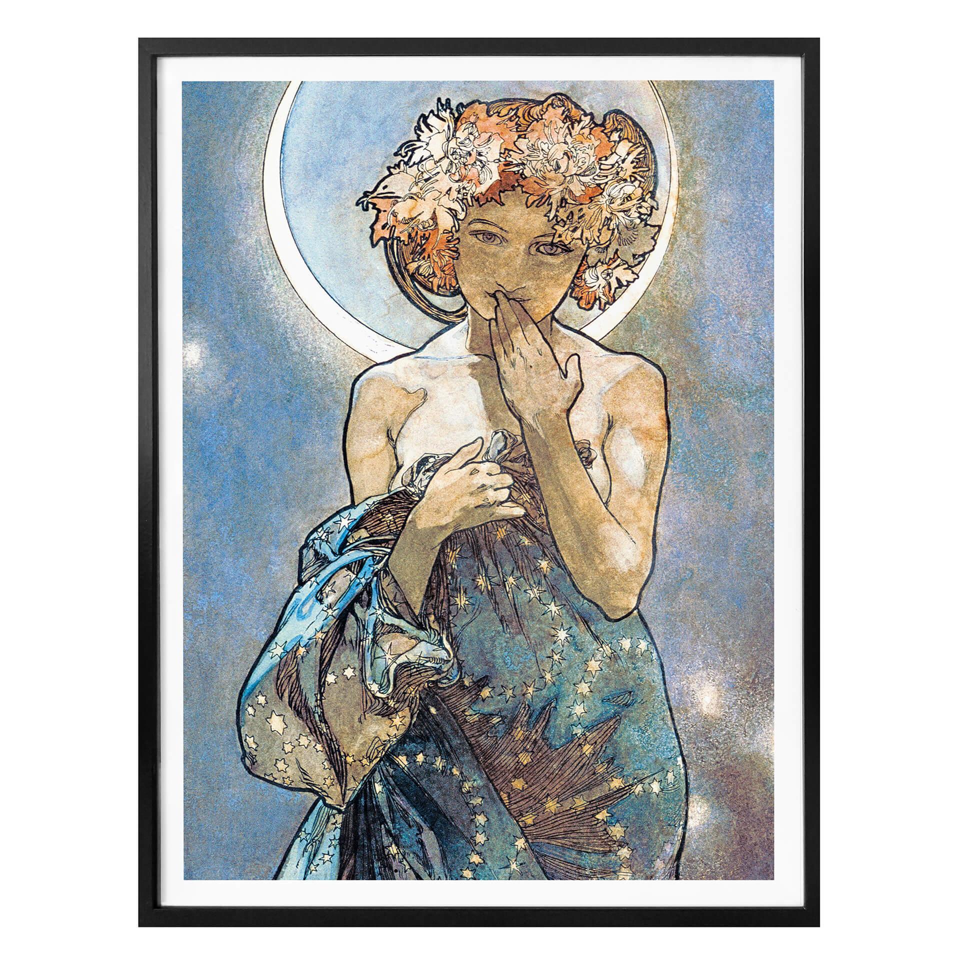 Plakat - Mucha - Stjerner: Månen