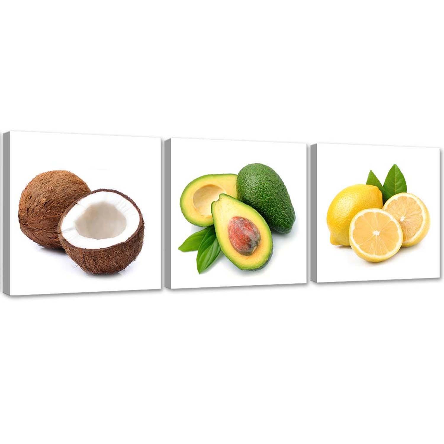 3 stykke lærredstryk, Naturfrugter