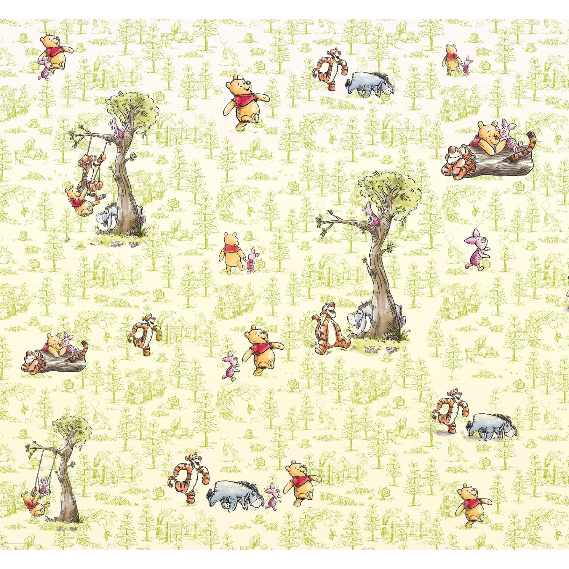 Tapet - Winnie the Pooh venner - 300 x 280 cm