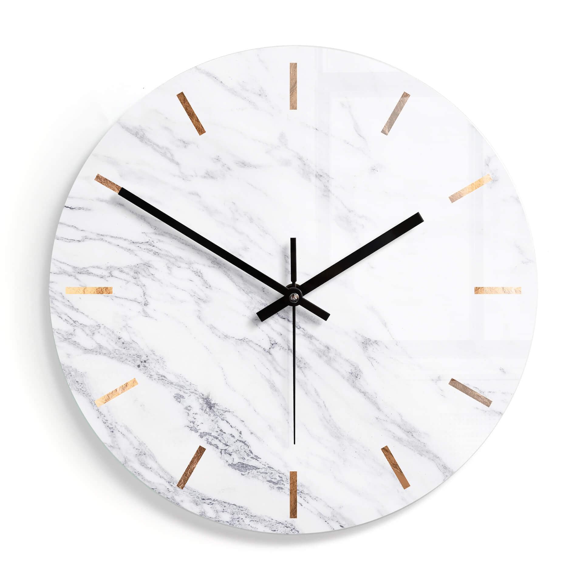 Horloge murale en verre - Marbre 04