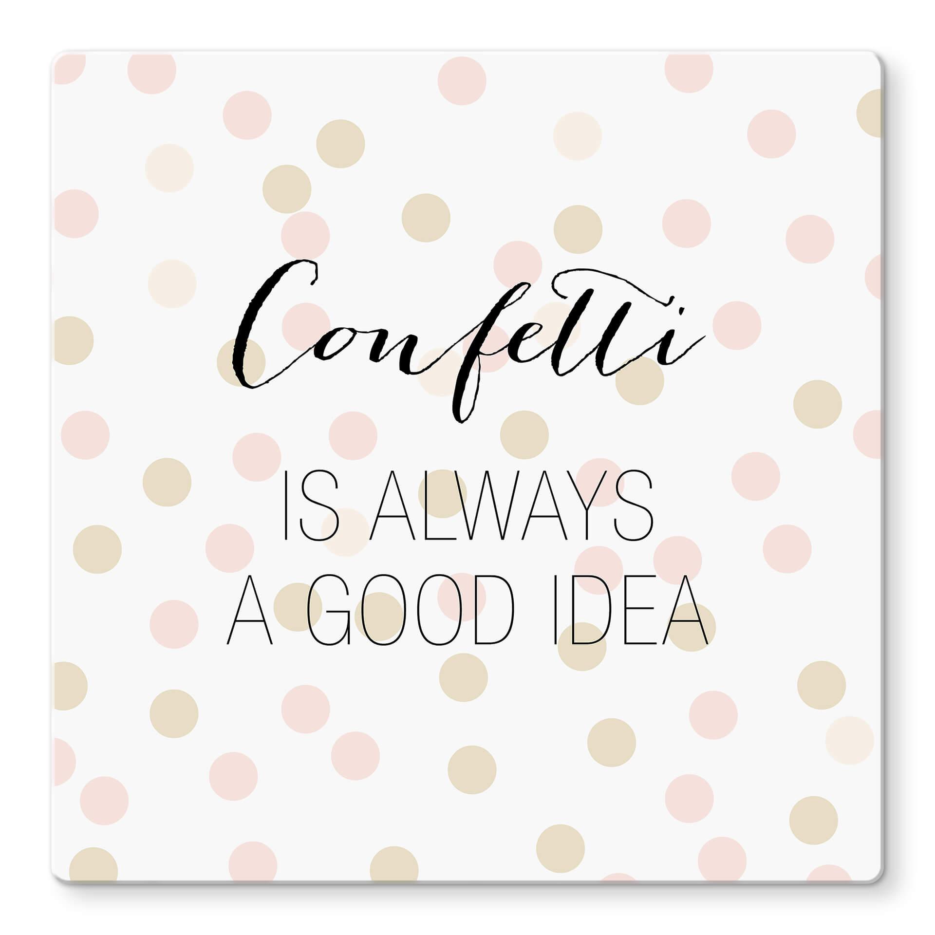 Glass Print Confetti & Cream - Good Idea