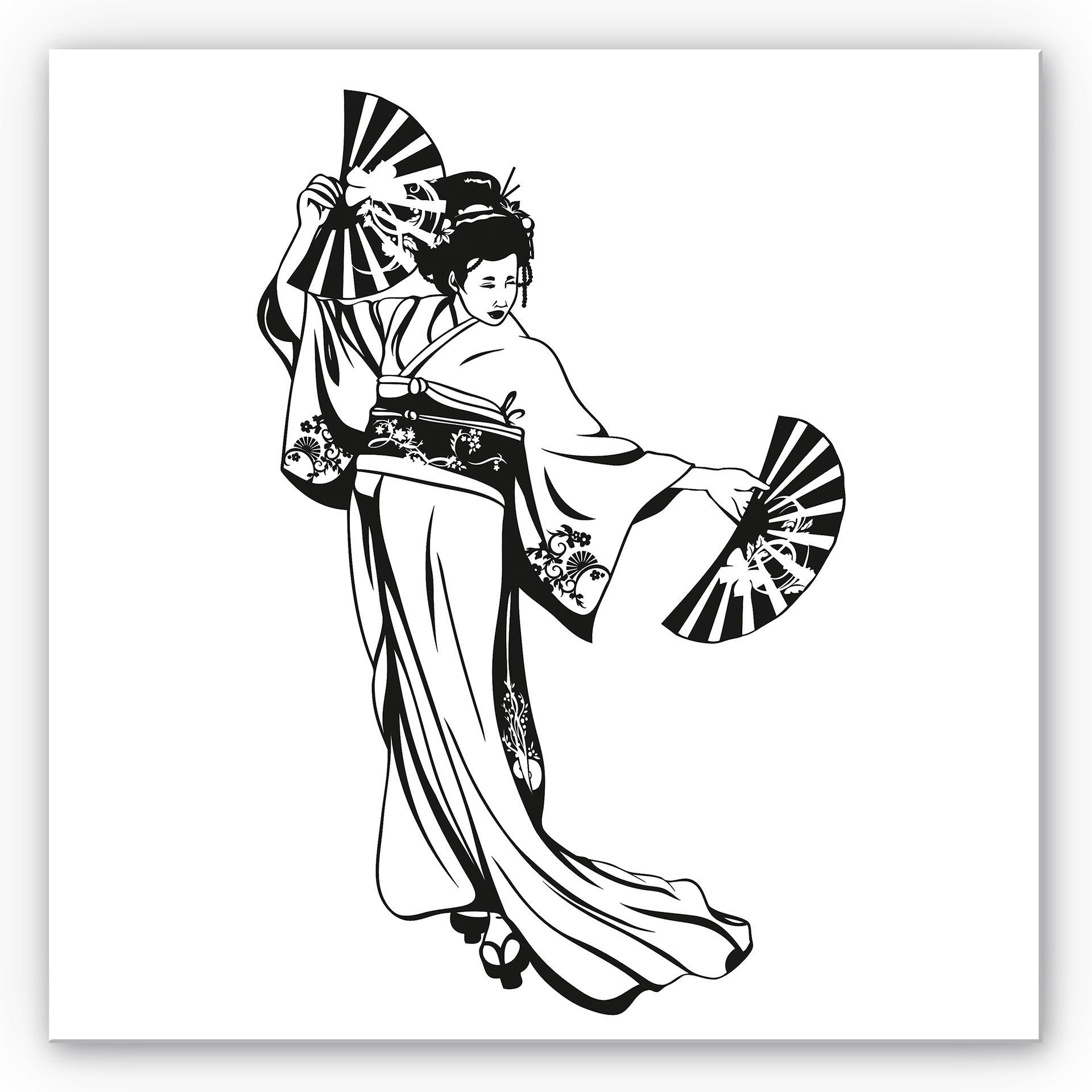 Wanddecoratie Geisha Dans