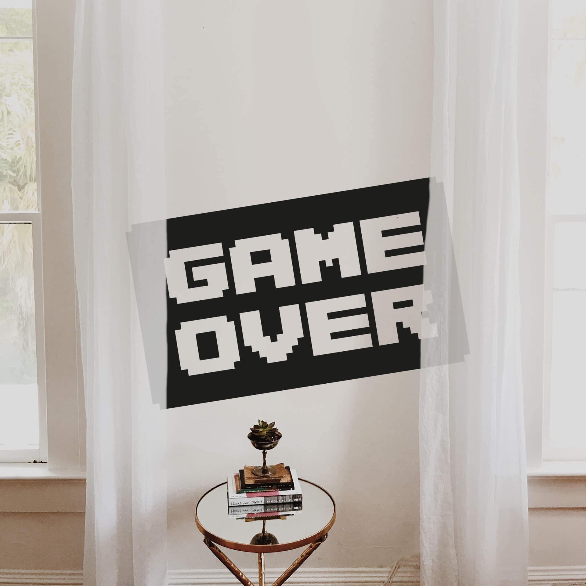 Game Over wallsticker