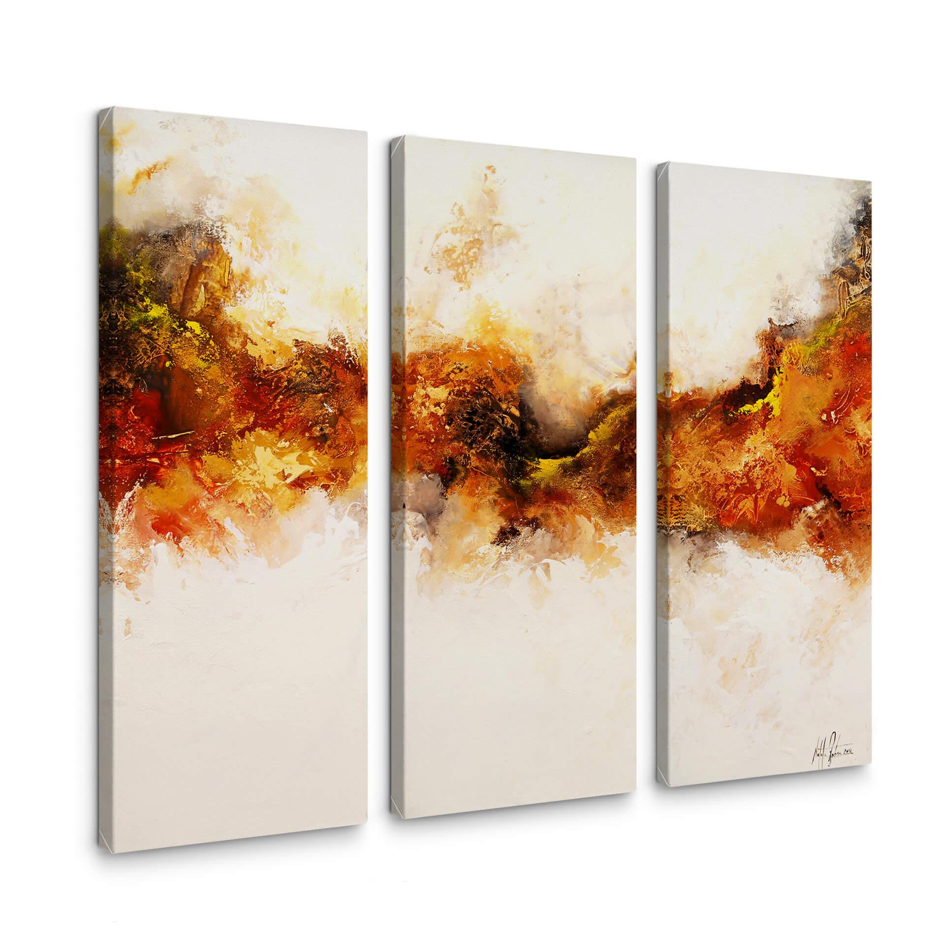 Tableau sur toile Fedrau - Aigle royal 02 (3 parties)