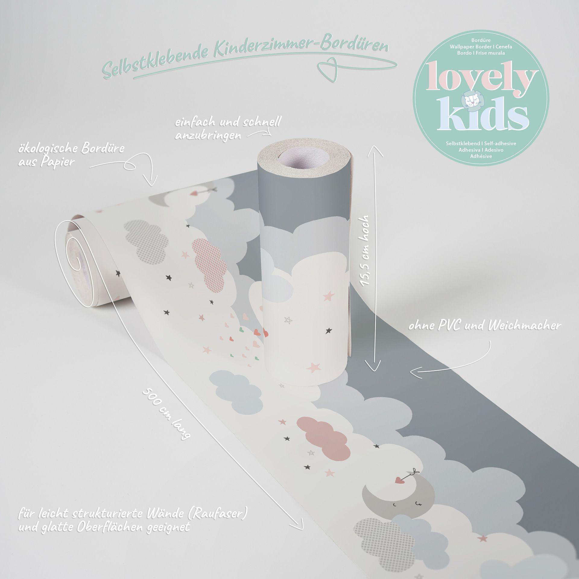Wallsticker Lovely Kids selbstklebende Kinderzimmer Bordüre Dr