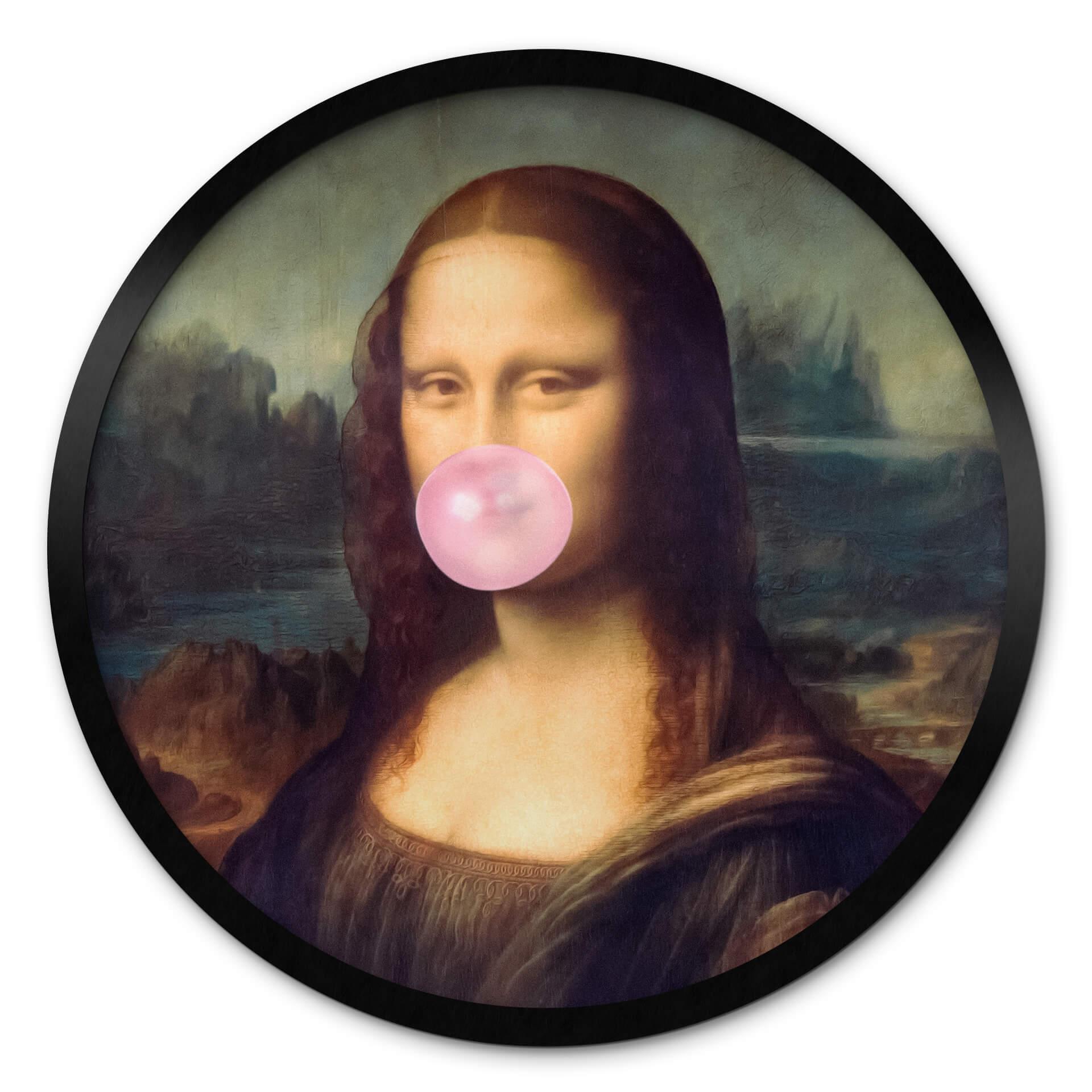 Póster Taudalpoi - Mona Lisa con chicle - Redondo