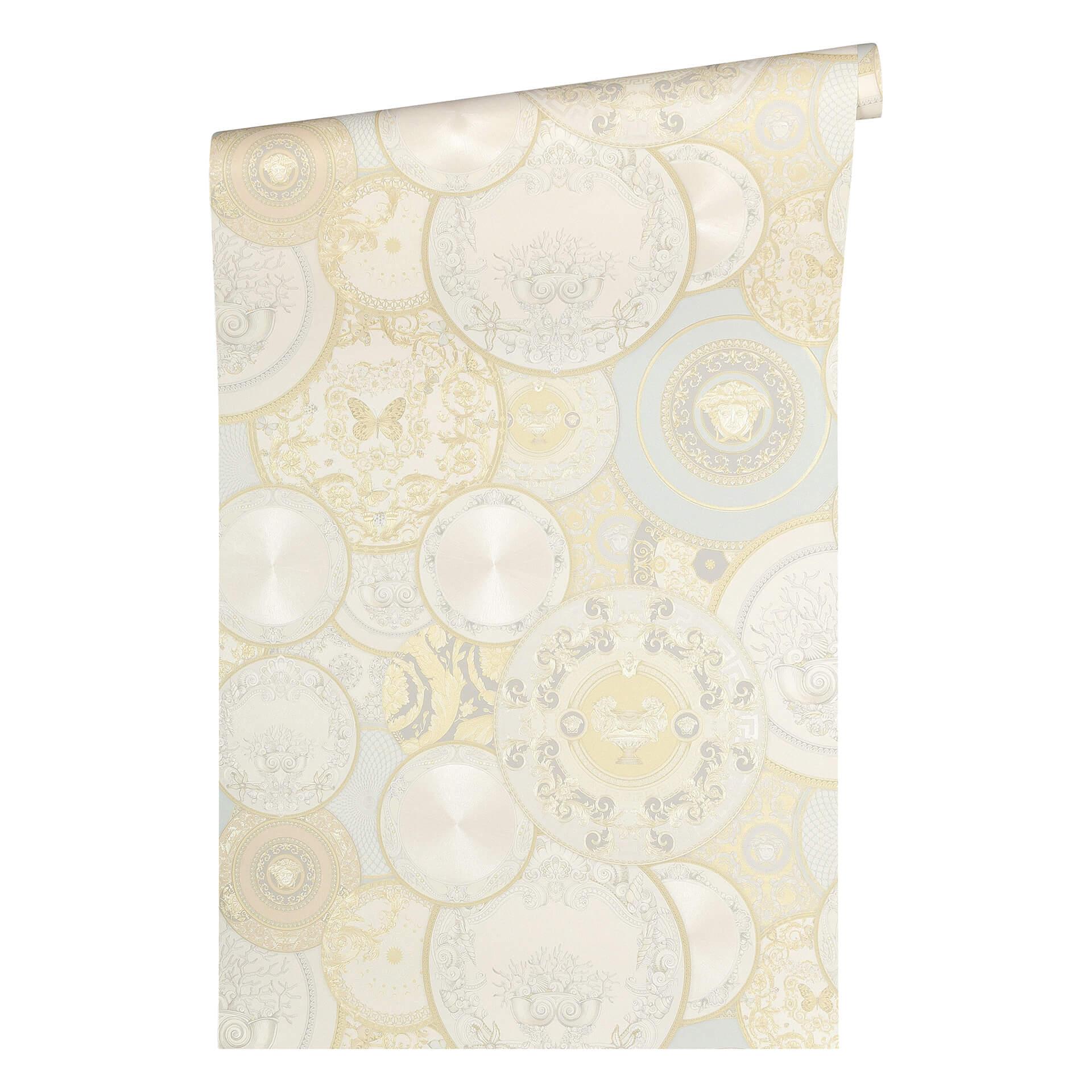 Versace fleecetapet Les Etoiles de la Mer 2 guld, sølv, creme