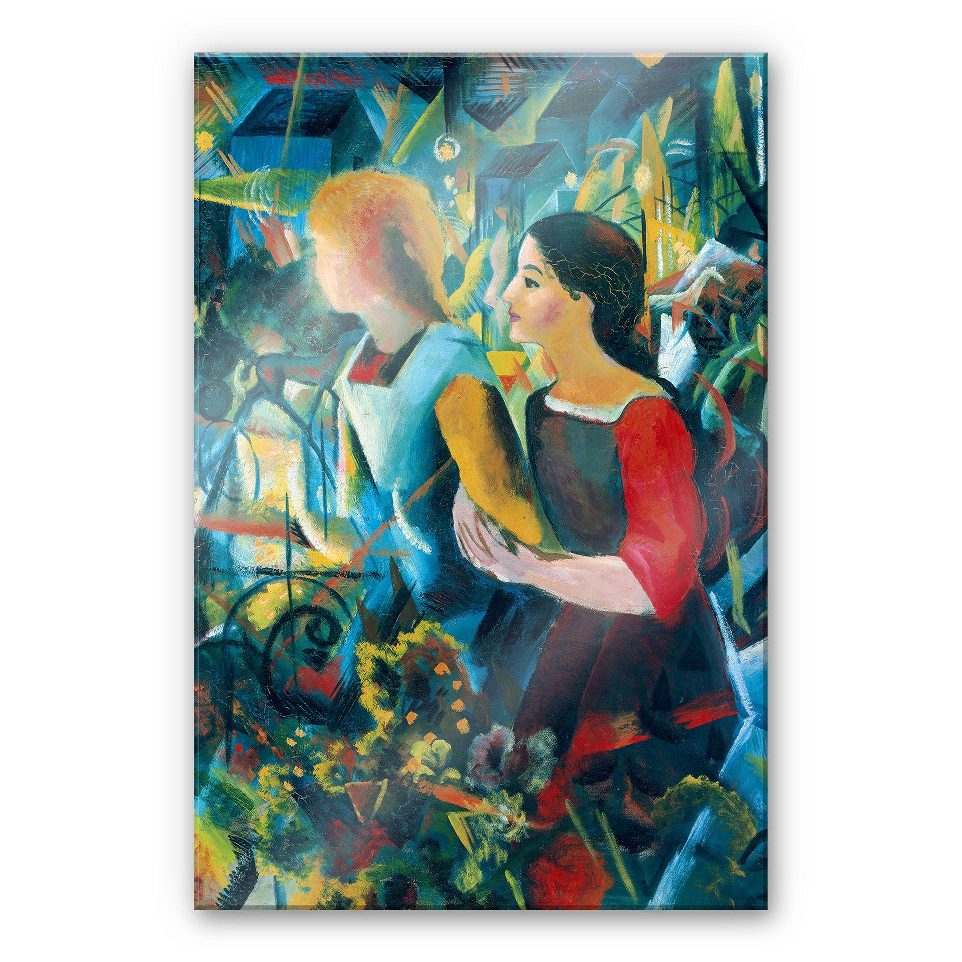 Akrylbillede Macke - To piger
