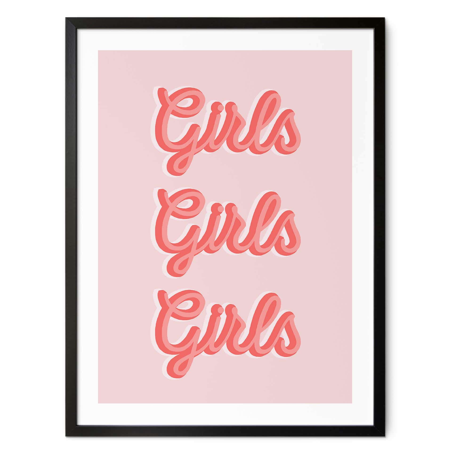 Plakat Kerr-Dineen - Girls Girls Girls