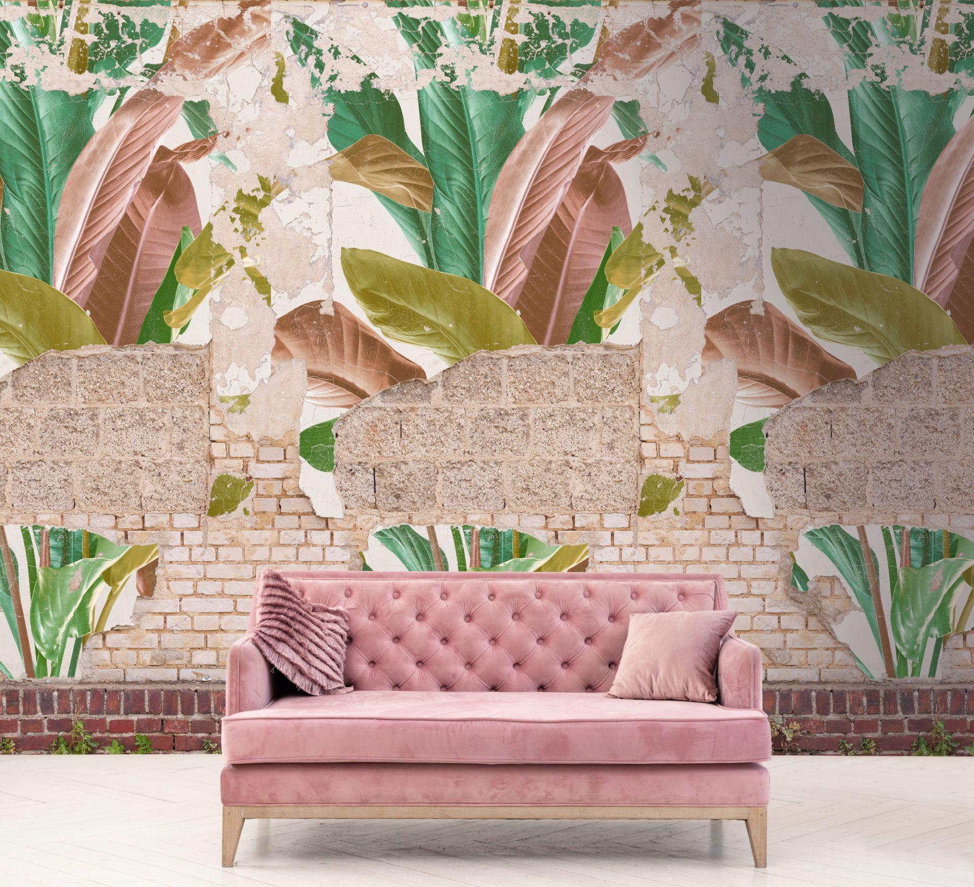 tapet stenvæg beige brun - non-woven tapet Industrial Livingwalls - mat og glat