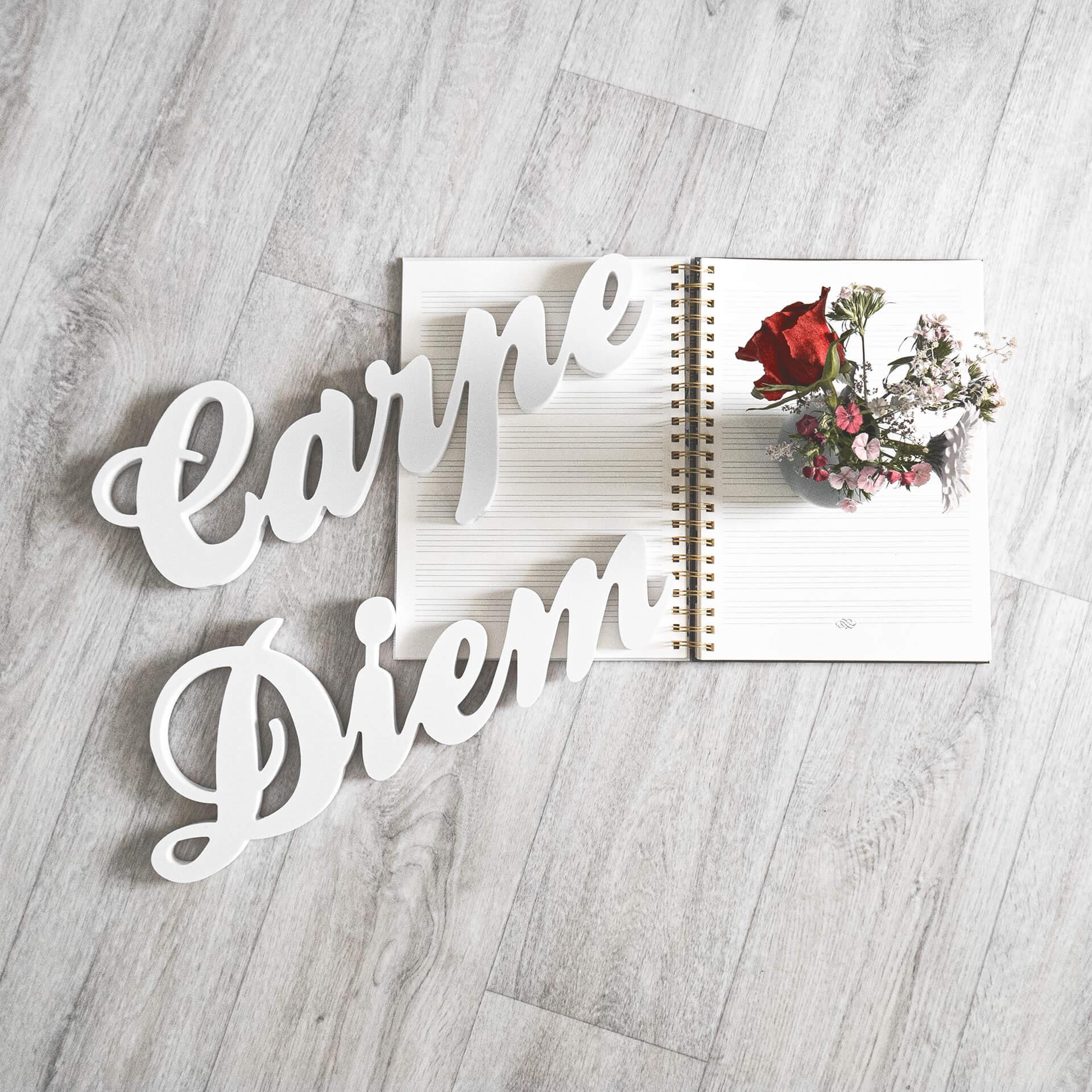 Letras decorativas 3D Carpe Diem