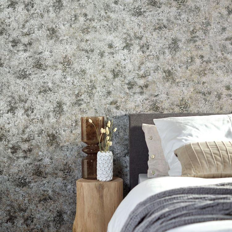 tekstureret tapet, non-woven Natural Opulence i sølv