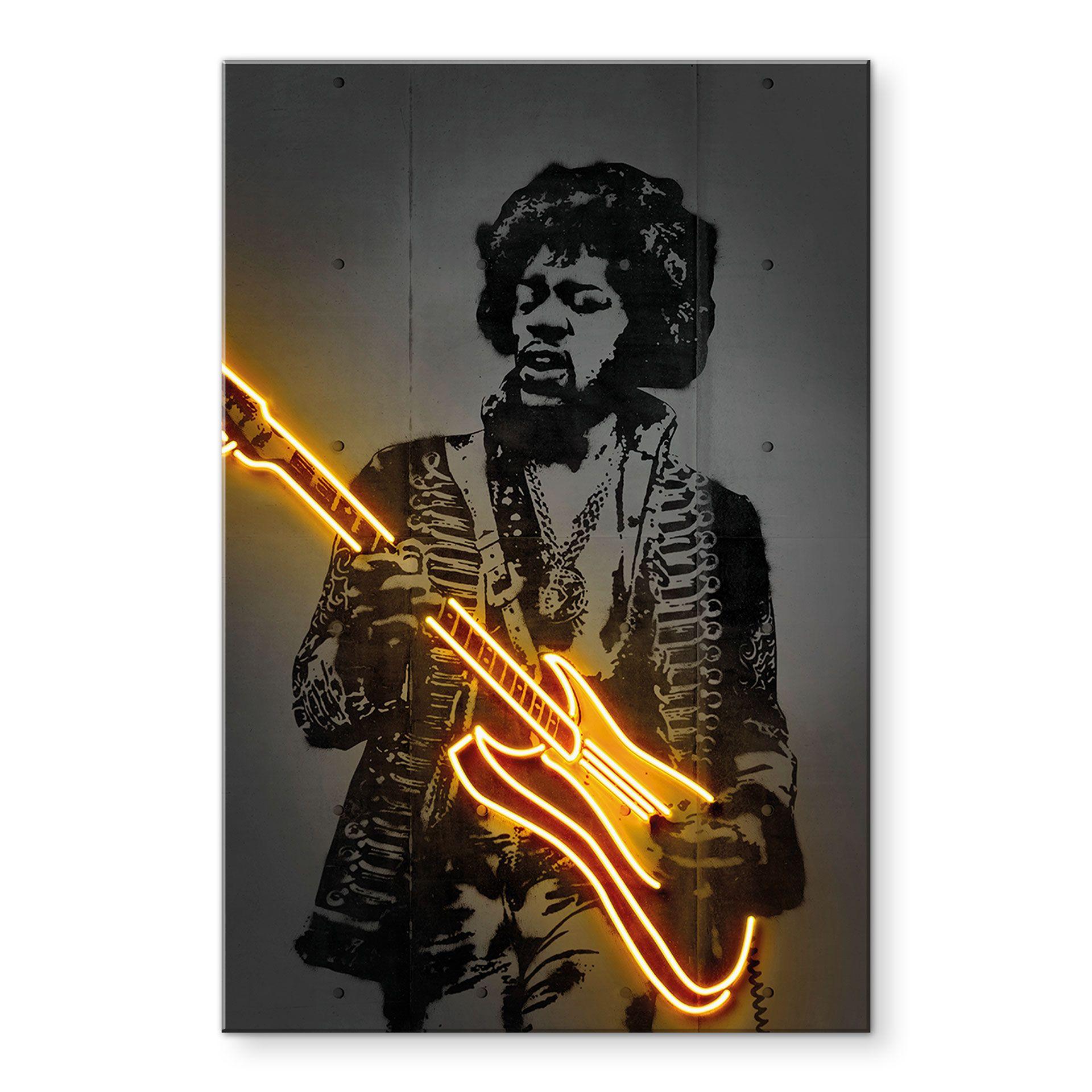 Akrylbillede af Jimi Hendrix - Mielu