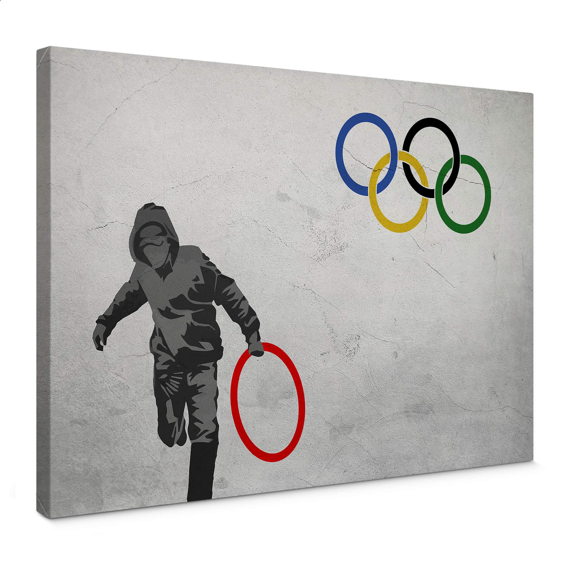 Lienzo Banksy - Olimpiadas
