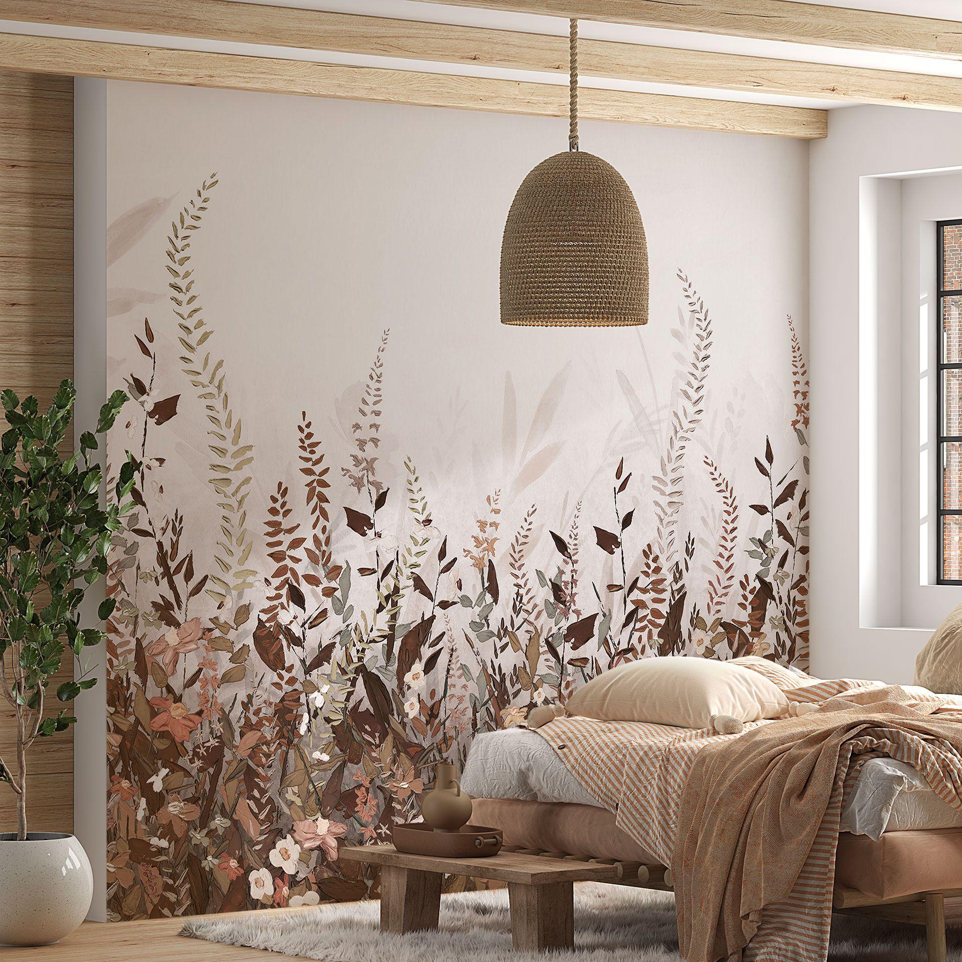 Fototapet Vintage blomstereng - Lane