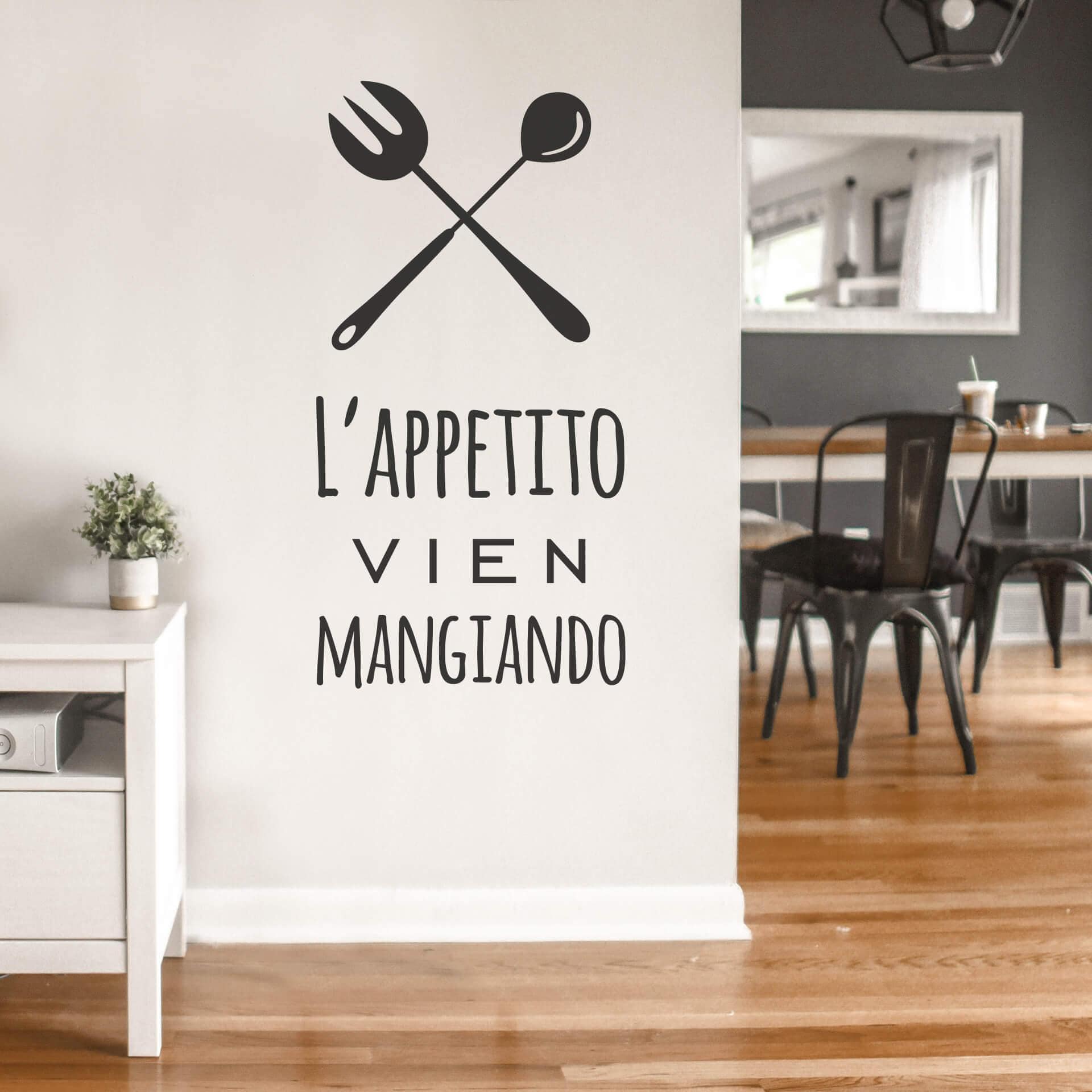 Sticker mural - L'appetito vien mangiando